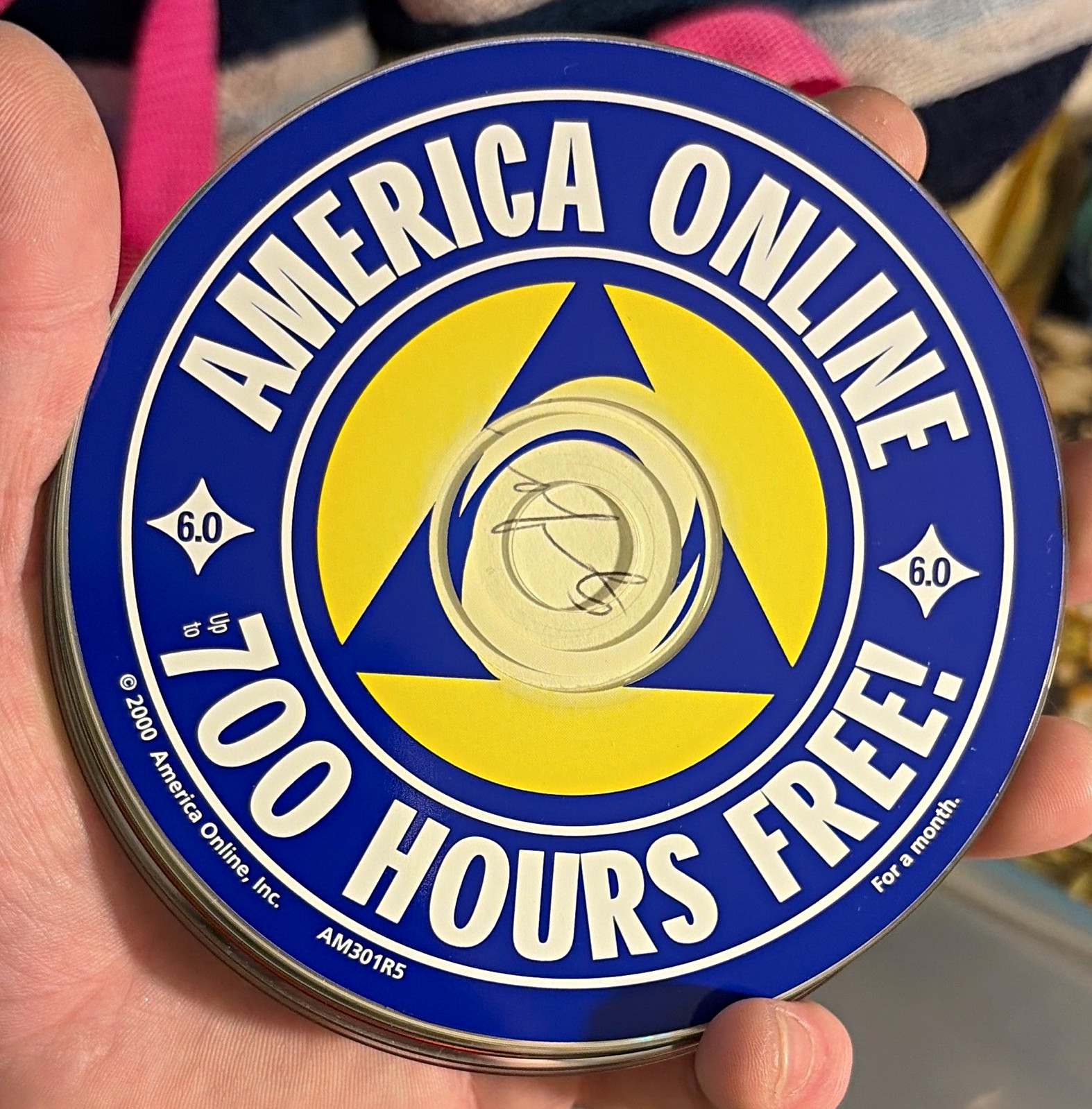 America Online 6.0 Web Server Software CD-ROM 700 Hours Trial 2000 AM301R5