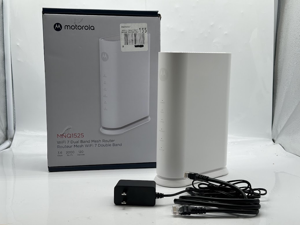 Motorola MNQ1525 WiFi 7 Router with Easy Mesh, Dual-Band 3.6 Gbps Speed