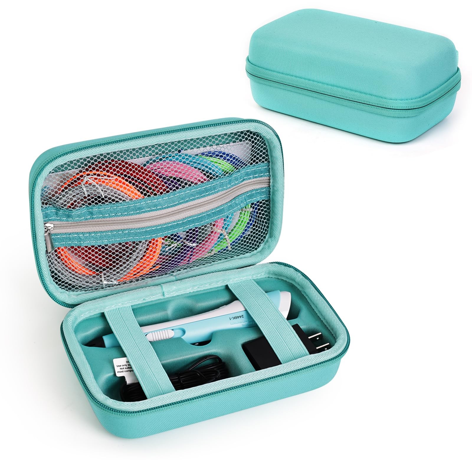 Hard Case Compatible with SCRIB3D P1/Advanced Printing 3D Pen, Turquoise