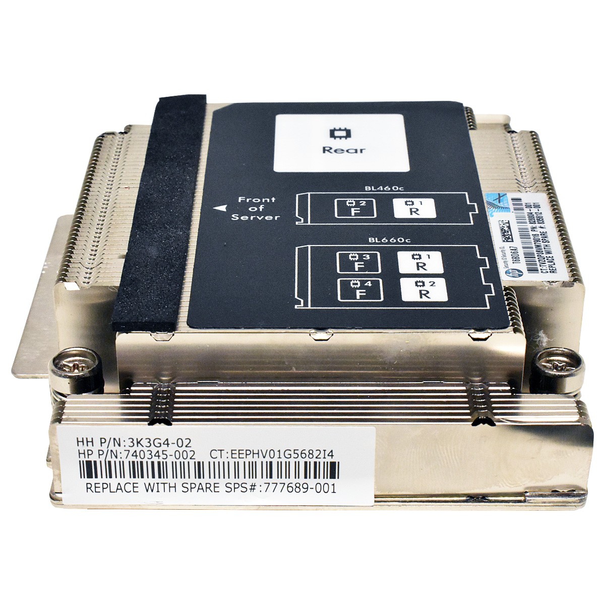 HP ProLiant BL460c Gen9 CPU1 Heatsink / Cooler PN: 740345-002 777689-001