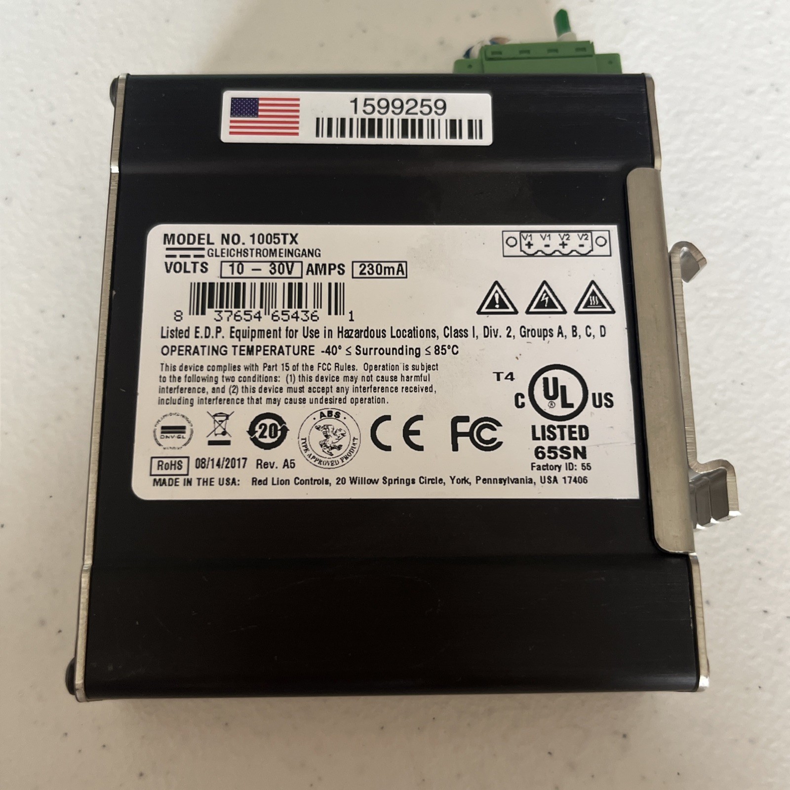 Used N-Tron Ethernet Switch 1005TX