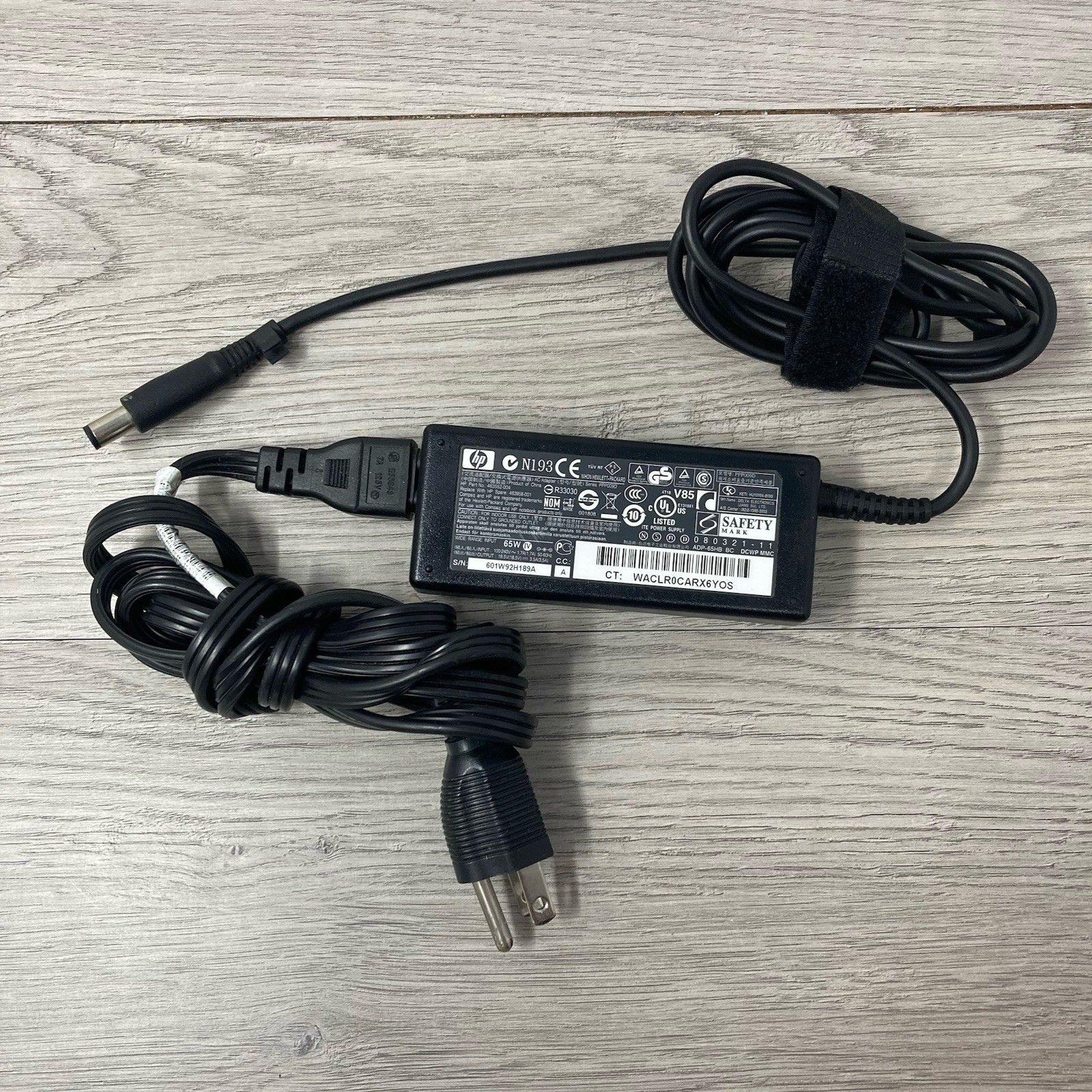 HP PPP009D 65W AC Adapter Charger 18.5V 3.33A Pavilion 463552-004 Genuine OEM