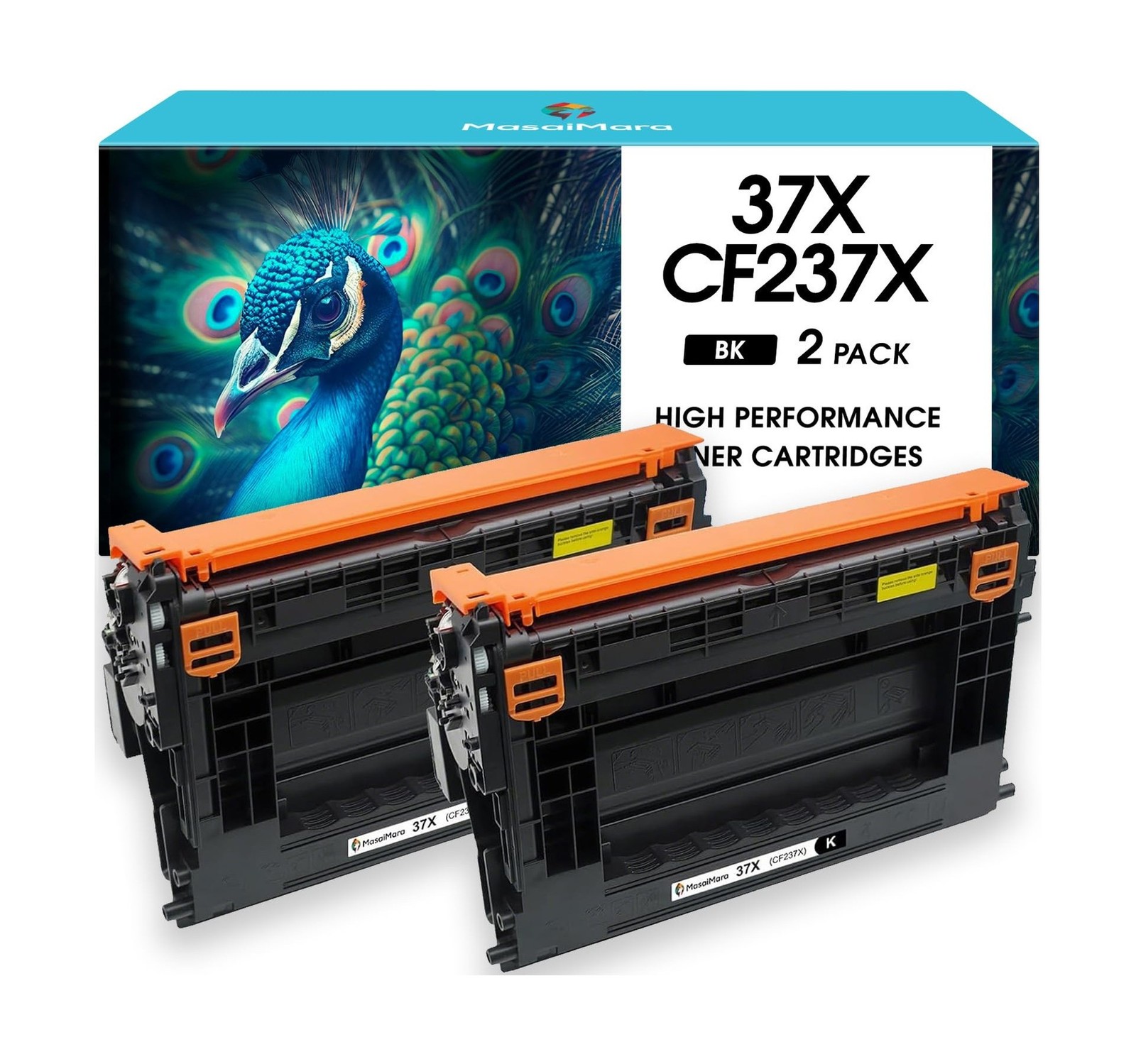 MasaiMara CF237X 37X High Capacity Compatible Toner Cartridges Replacement fo...