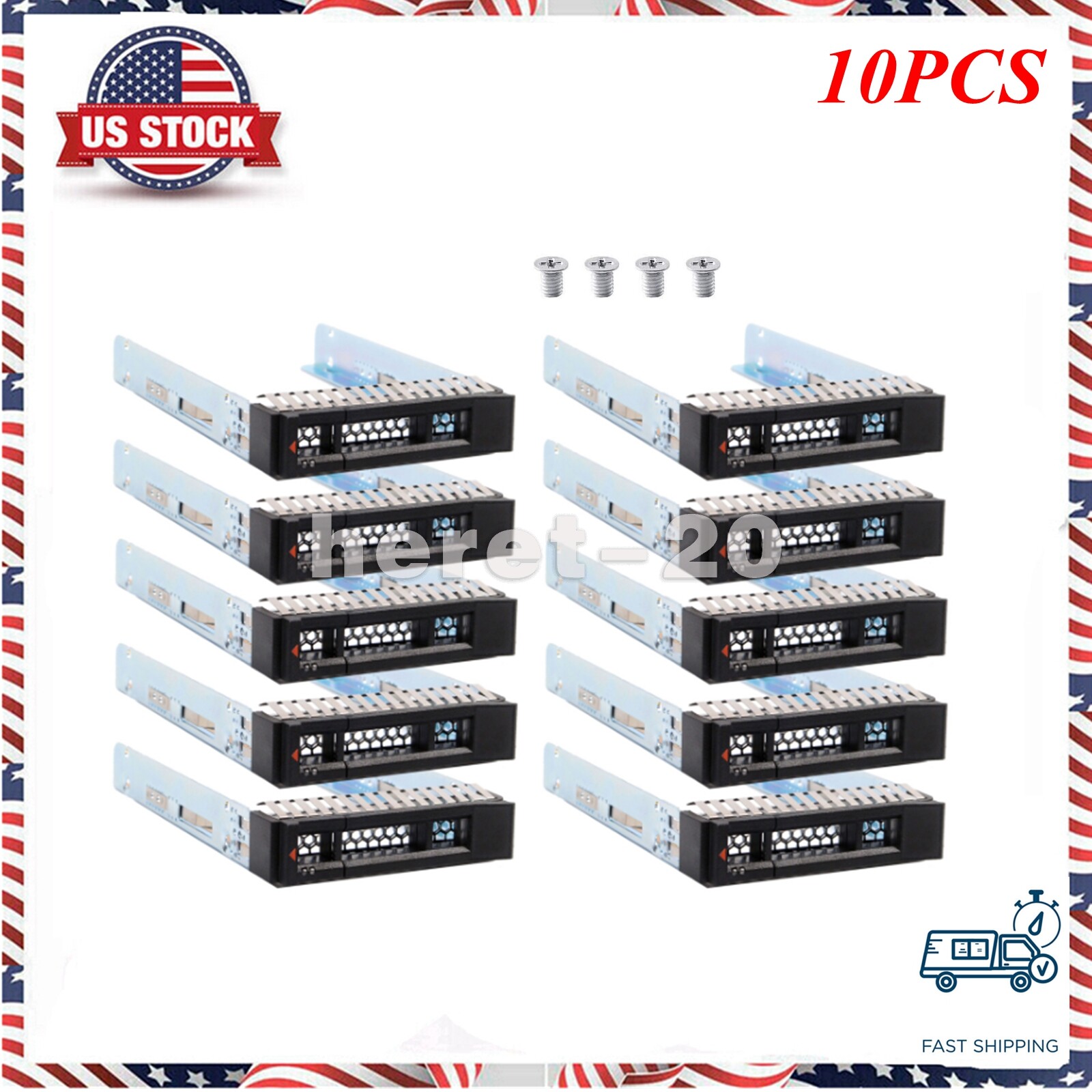 10PCS 2.5" HDD Hard Drive Caddy Tray For IBM Thinksystem ST550 SR550 SR650 SR850