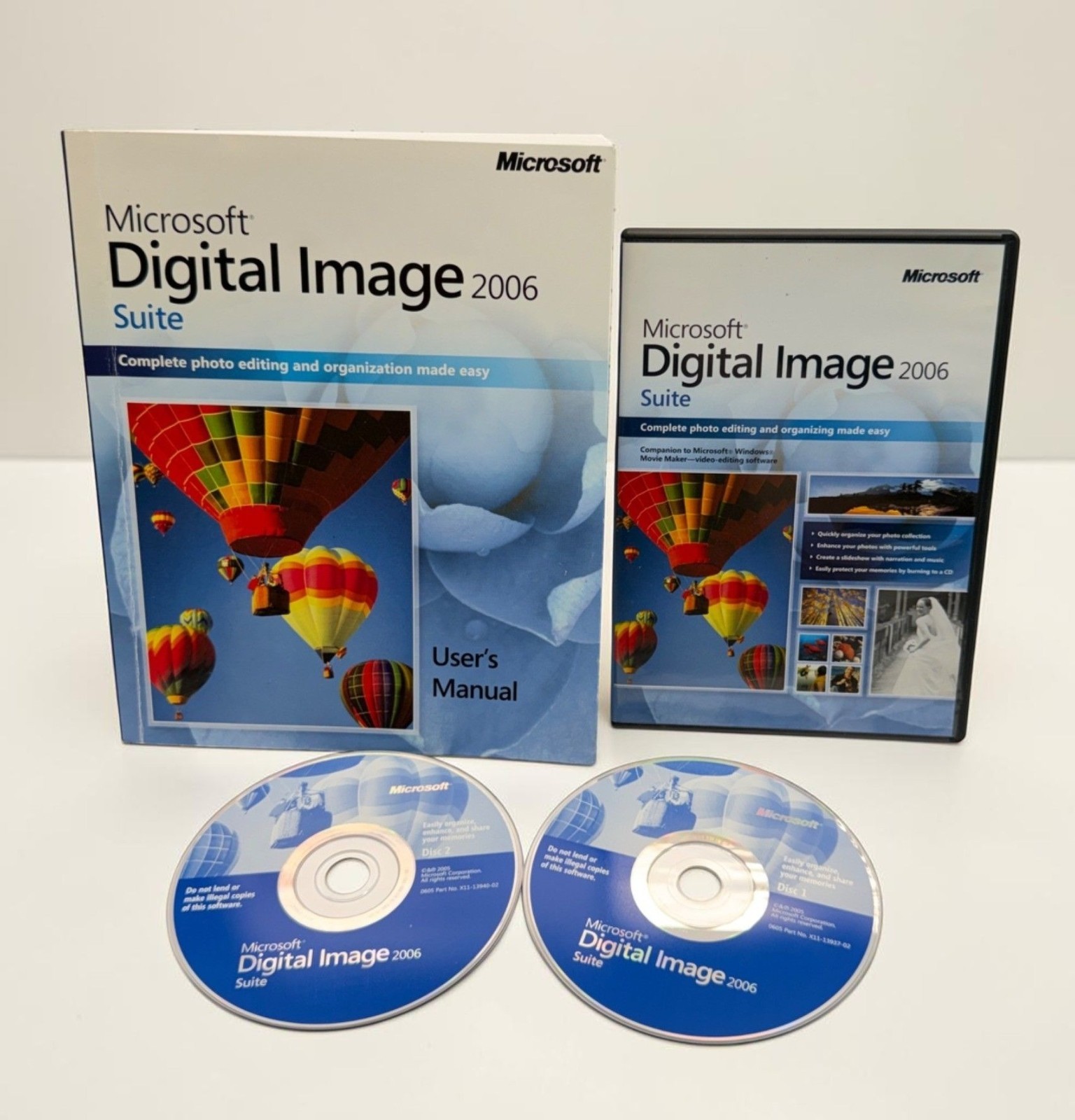 Microsoft Digital Image Suite 2006 Photo Software with User Guide Complete