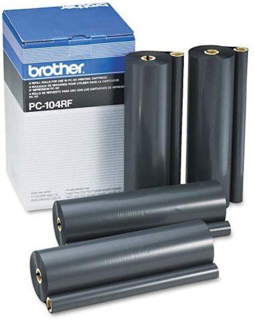 Genuine Brother PC-104RF Ribbon Refill Black