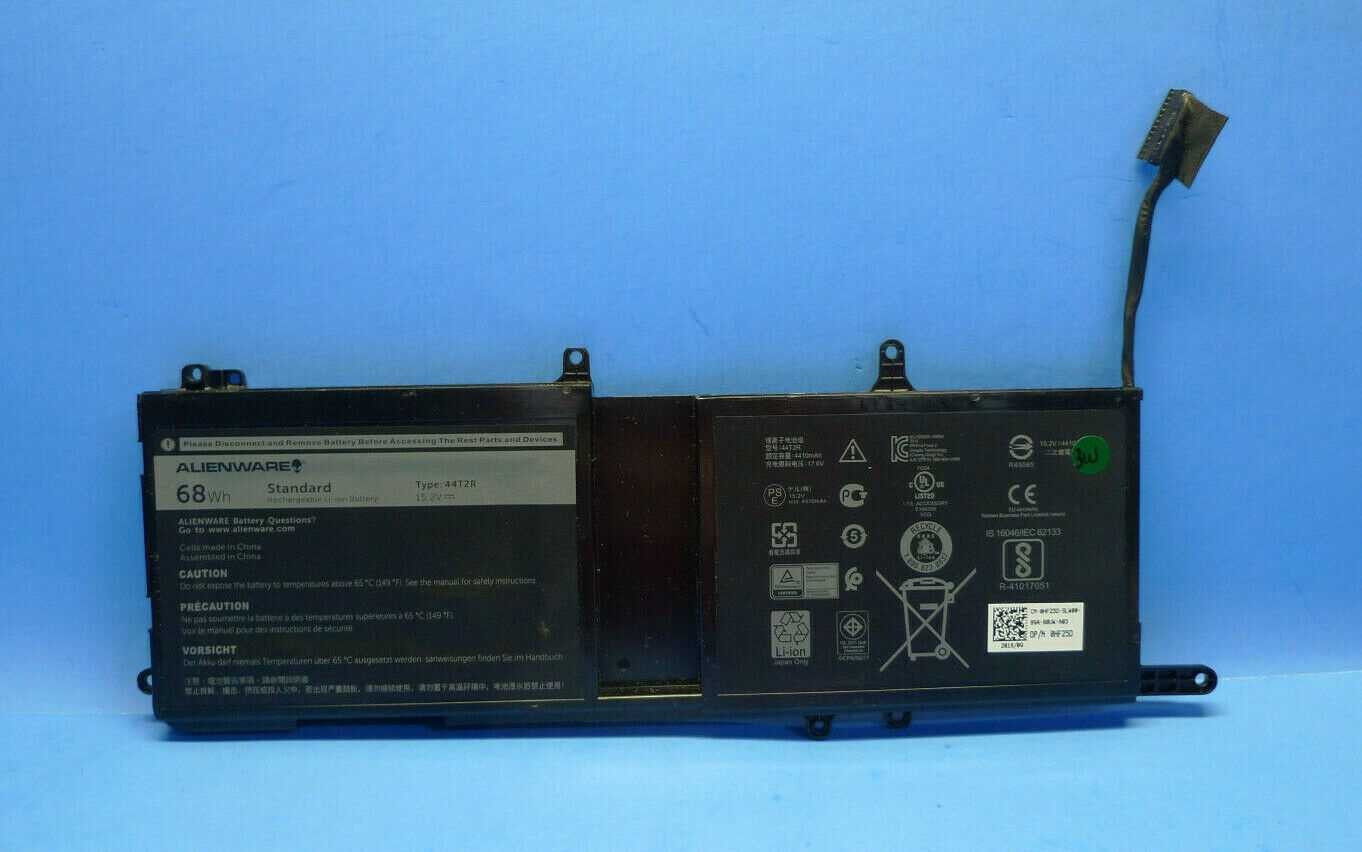 New 15.2V 68Wh 44T2R Laptop Battery For 15 R3 R4, 17 R4 R5 Series HF25D 546FF