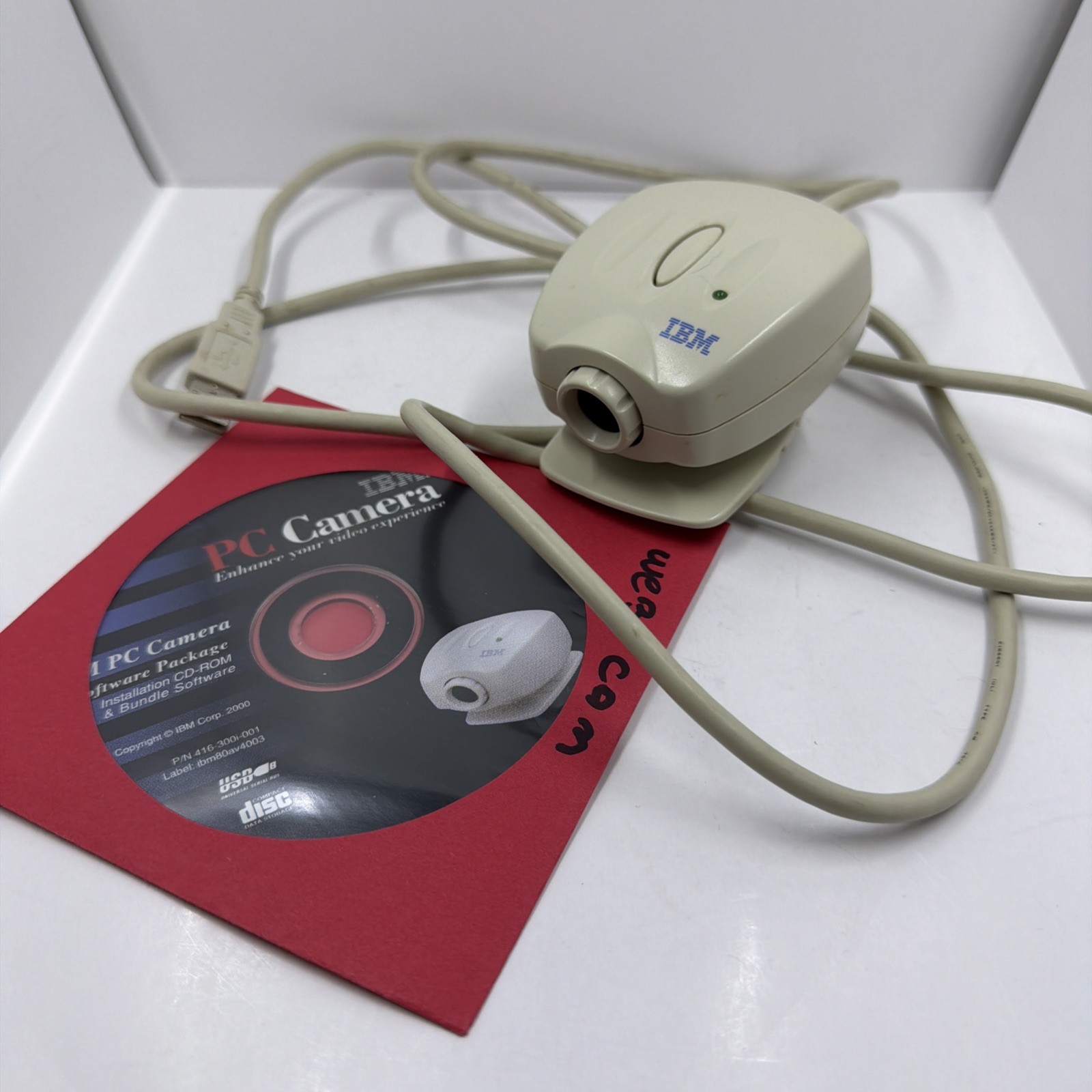 IBM Camera KSX-X9903 USB PC Camera Low Resolution Vintage 1990s Webcam USB Combo