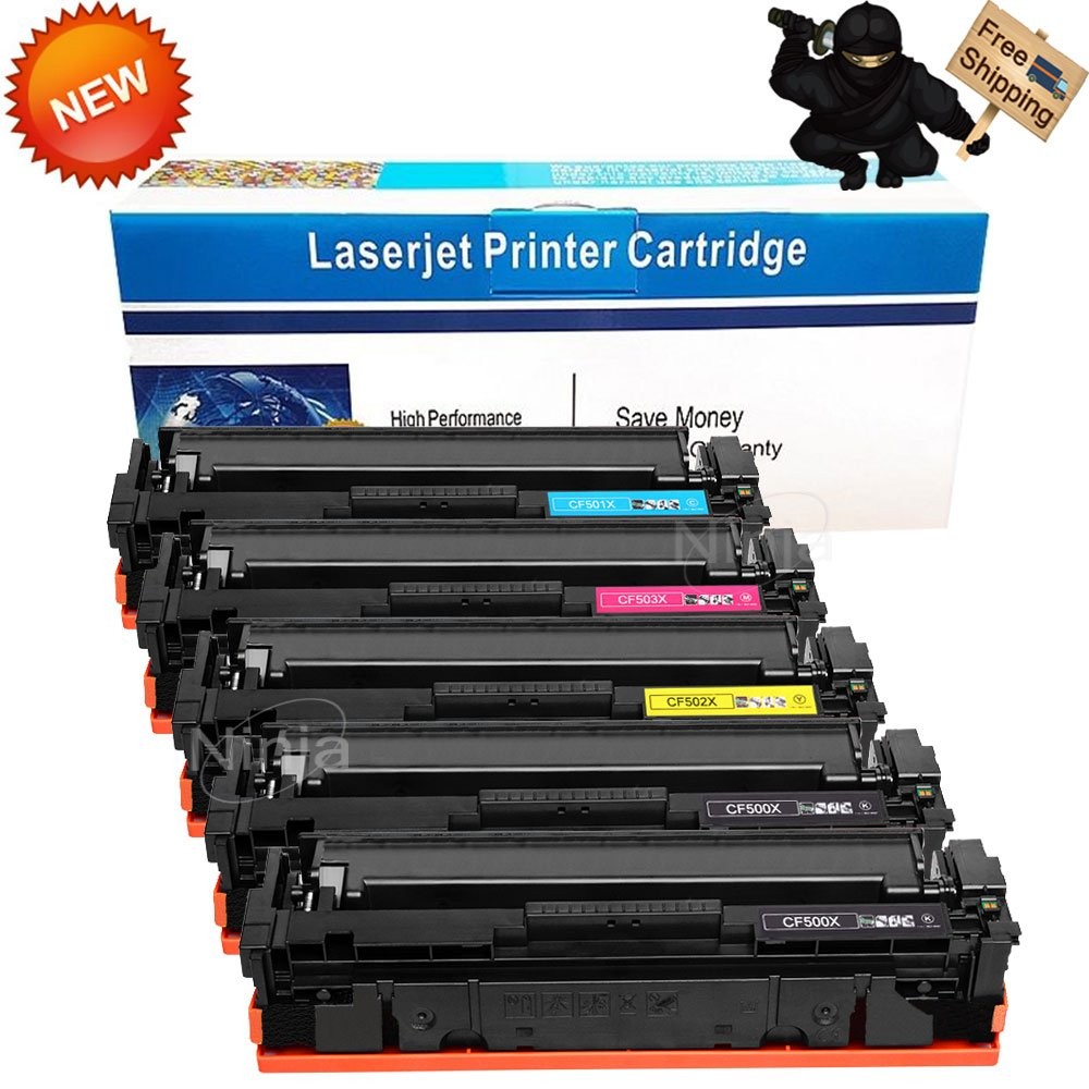 5-Pack CF500X Toner Set for HP 202X LaserJet Pro M254dw M281fdn M281fdw M281cdw