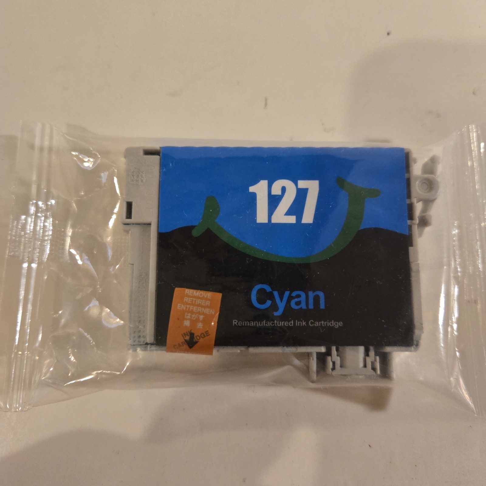 EZInk 127 Cyan Ink Cartridge Compatible Replacement Open Box Sealed Exp Unknown