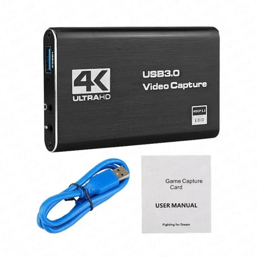 4K USB 3.0 HDMI Video Capture Card 1080P HD Grabber Recorder Box for PC PS4 OBS