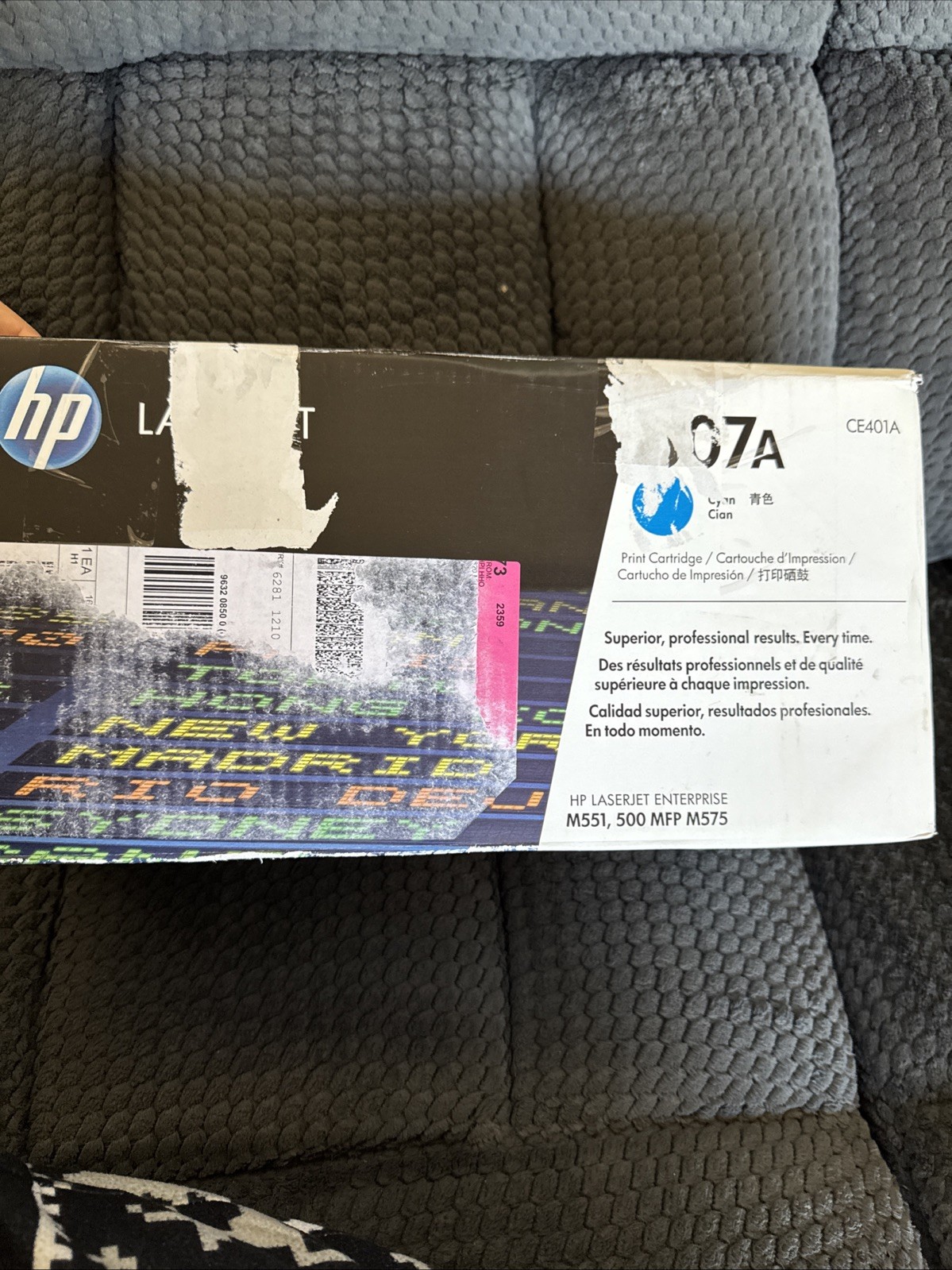 HP 507A Cyan New Open Box 