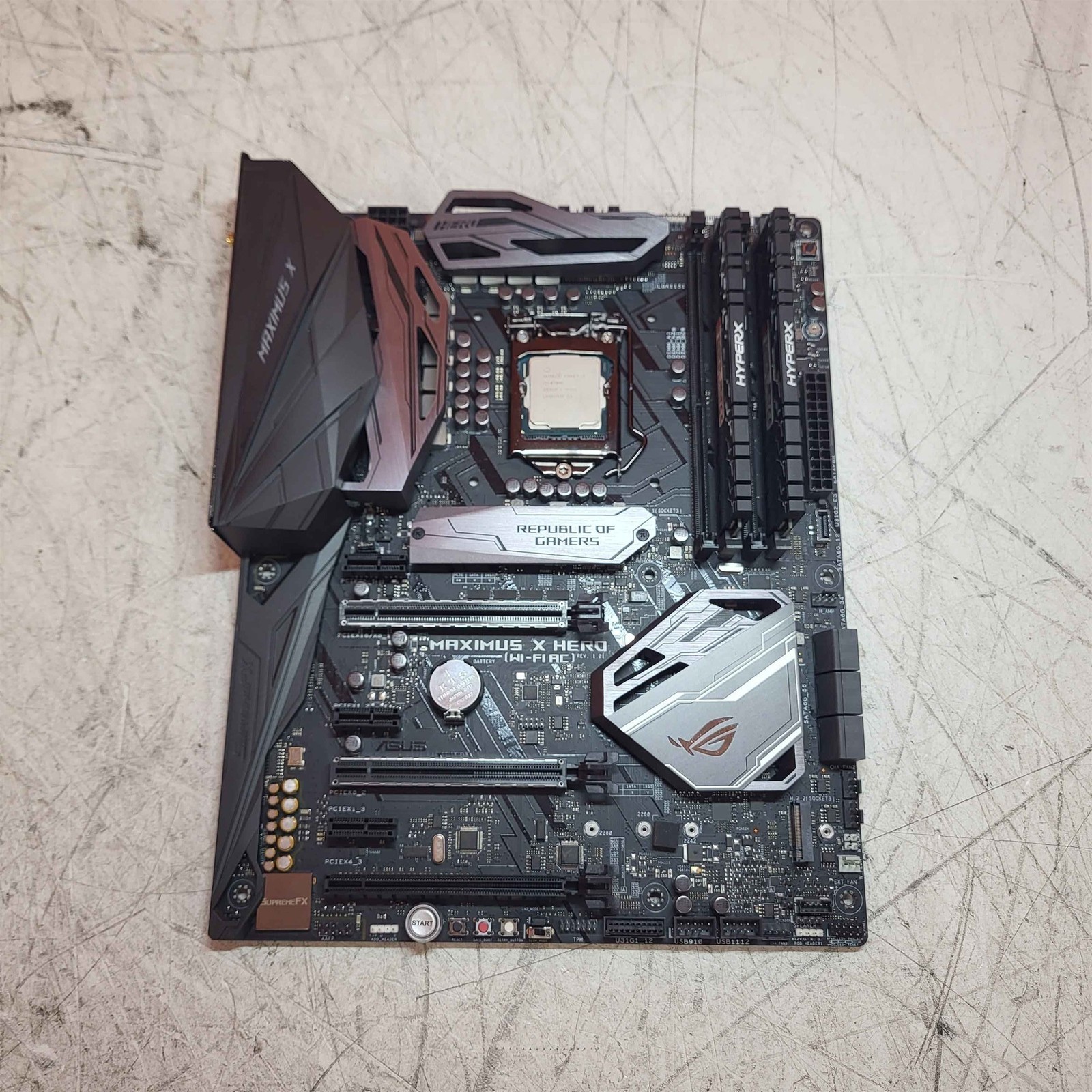 ASUS ROG Maximus X HERO (Wi-Fi) ATX Motherboard Intel i7-9700K 3.7GHz 16GB RAM