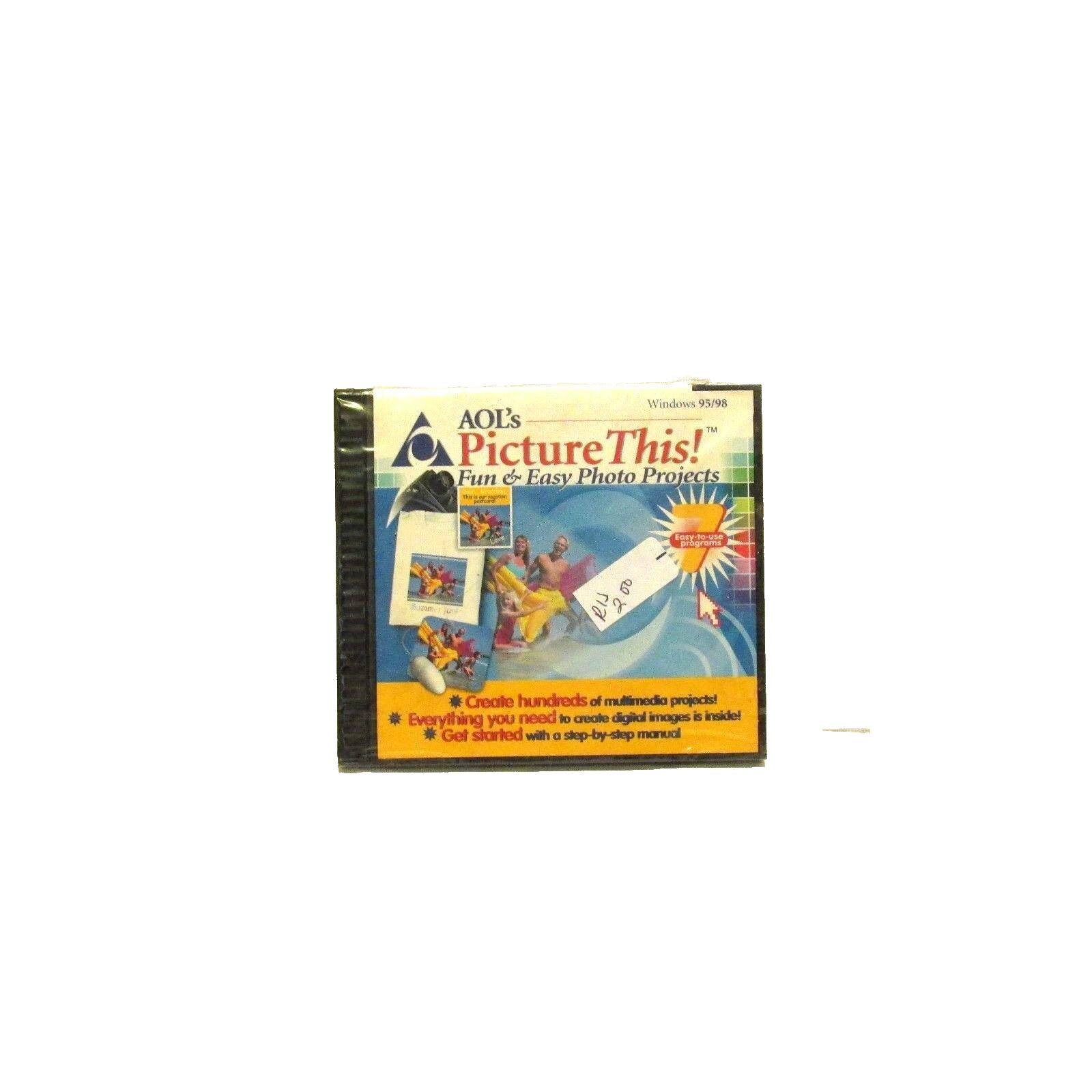 AOLs Picture This Fun & Easy Photo Projects Windows 95/98 New Sealed