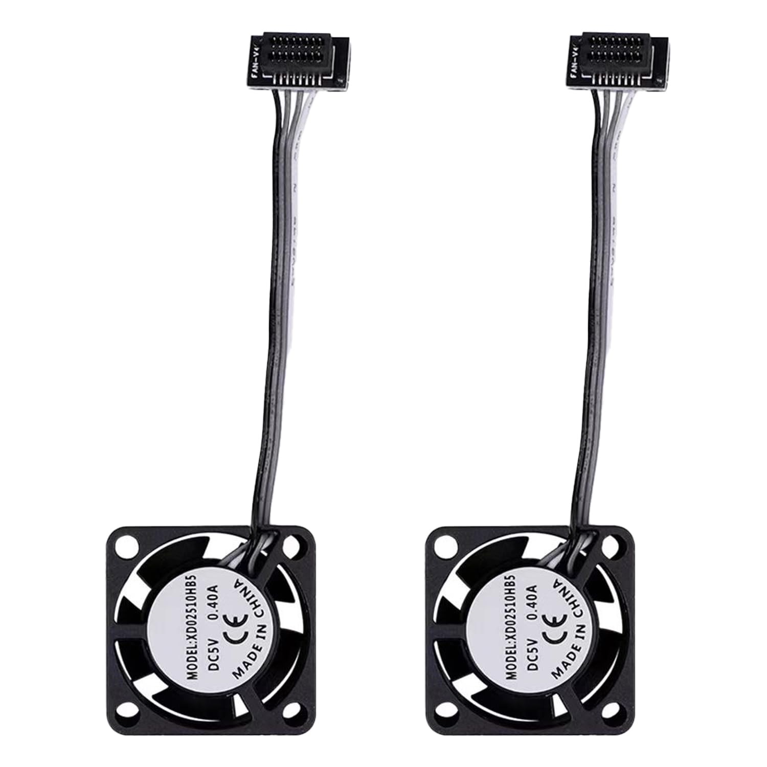 CNZTHDY 2PCS P1P/P1S DC5V 2510 Extruder Hotend Cooling 2510 Fan for