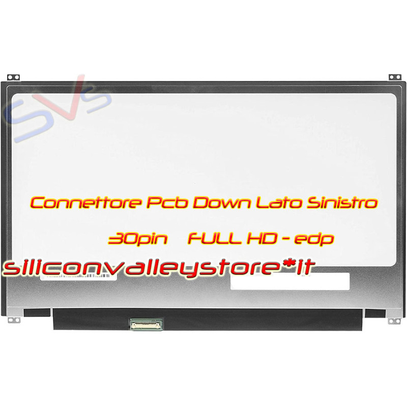 EDP 13.3" SLIM LED DISPLAY Compatible p/w: N133HSE-EA3 REV. C4 | Asus UX303U 