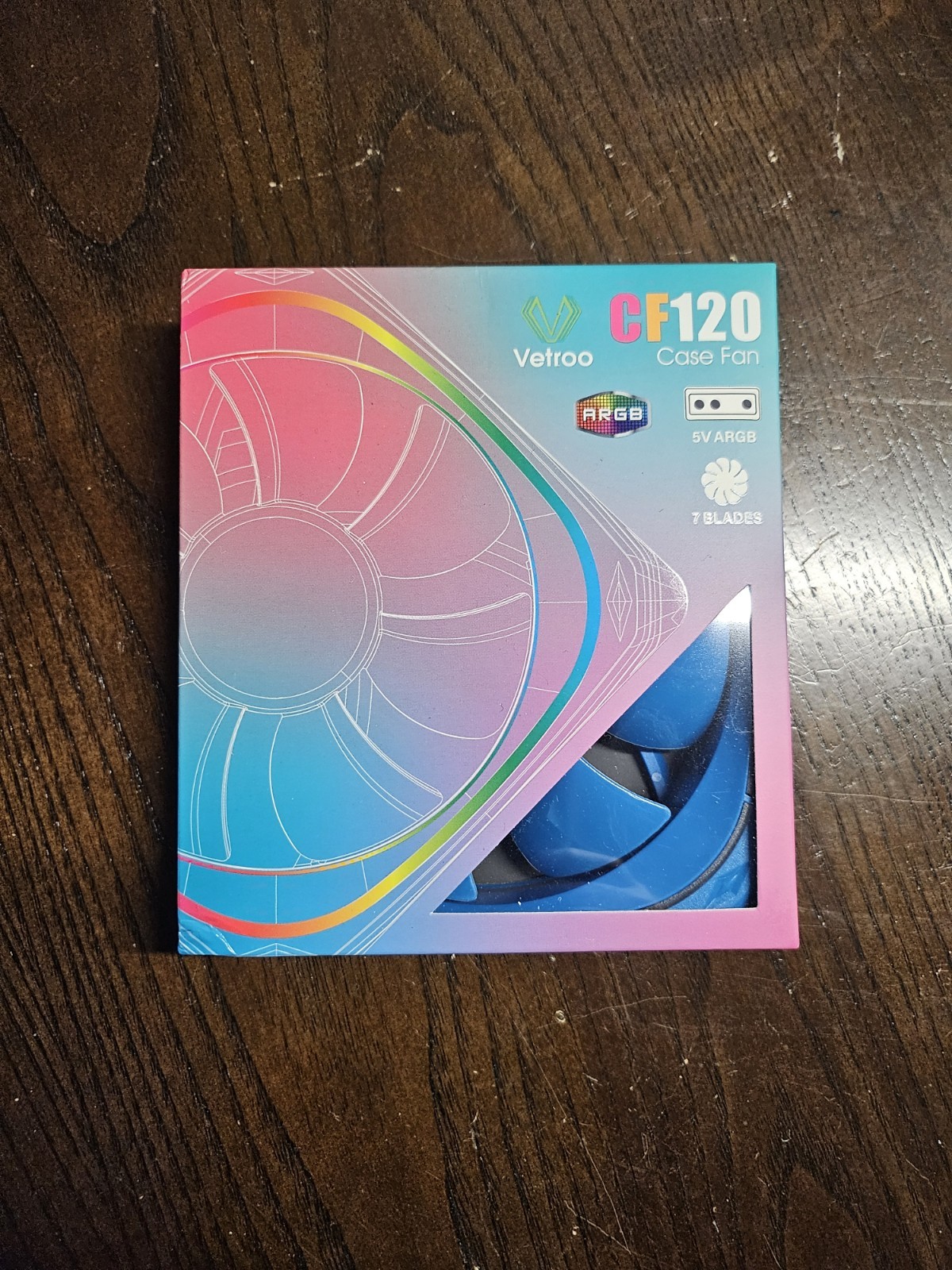 Vetroo CF120 PC RGB Case Fan Blue