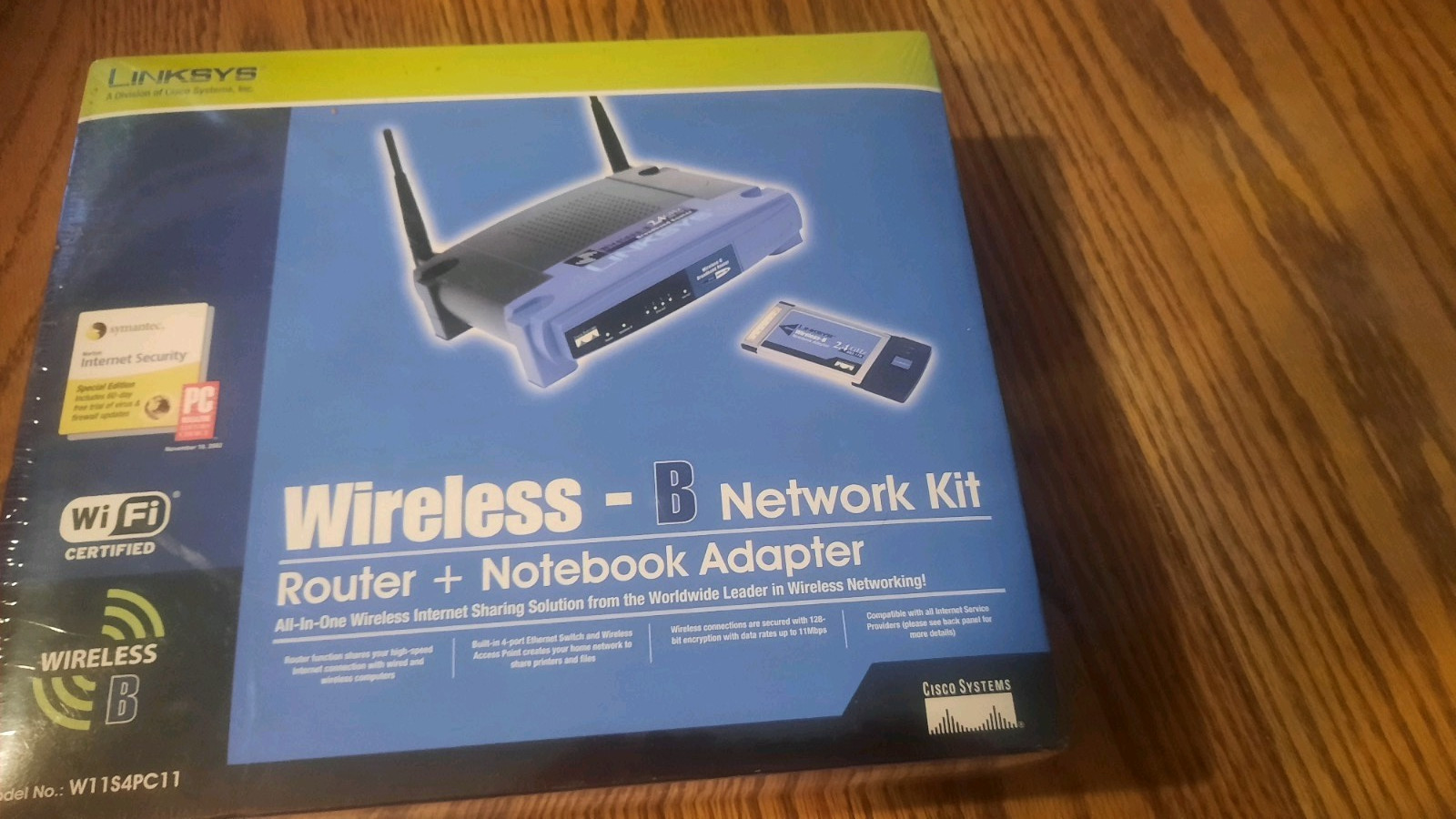 Linksys Wireless B Network Kit with Router w/ Notebook Adapter - W11S4PC11 - New