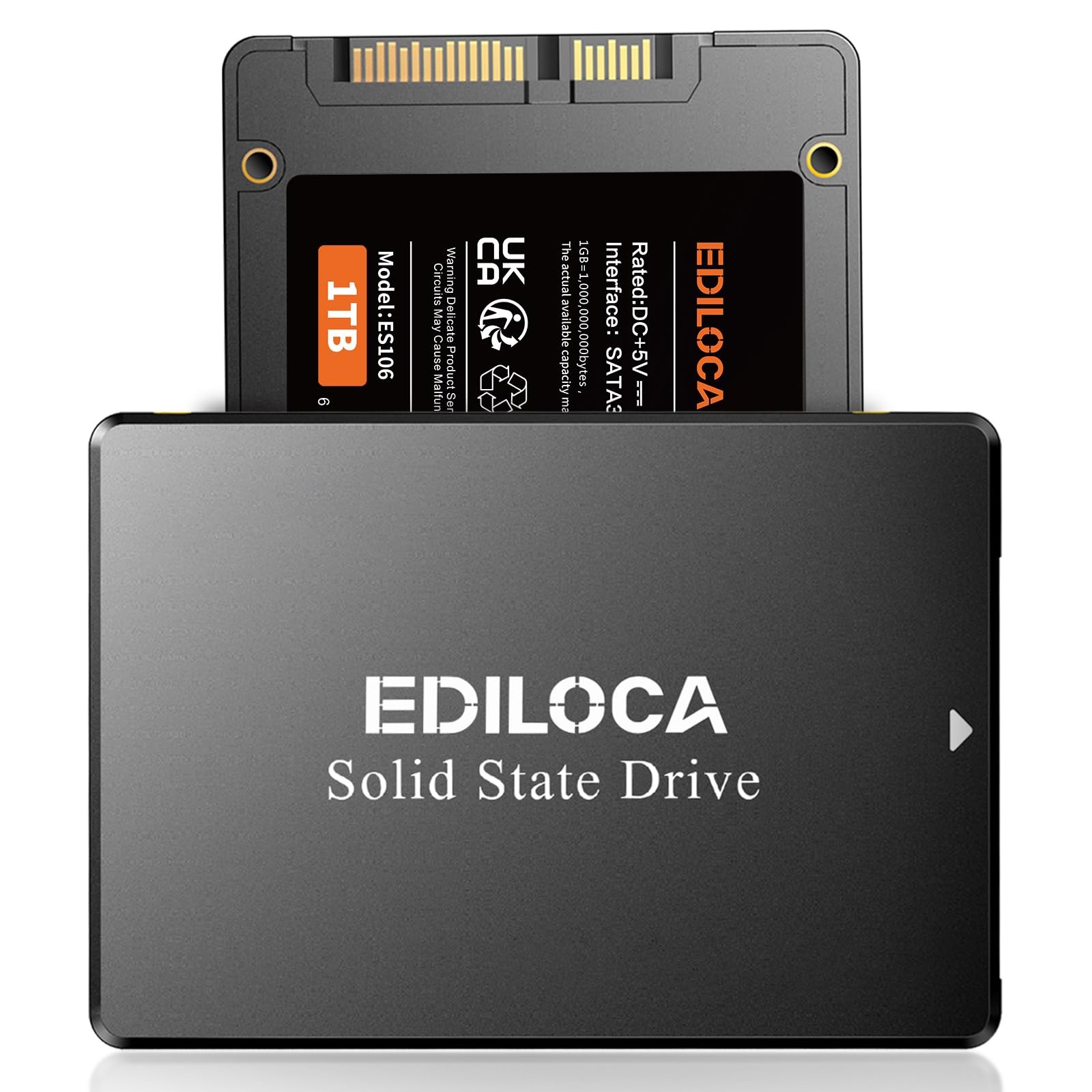 1TB Internal Solid State Drive 2.5 6Gb/s, 550MB/s Read Speed 3D 1TB PC/Laptop