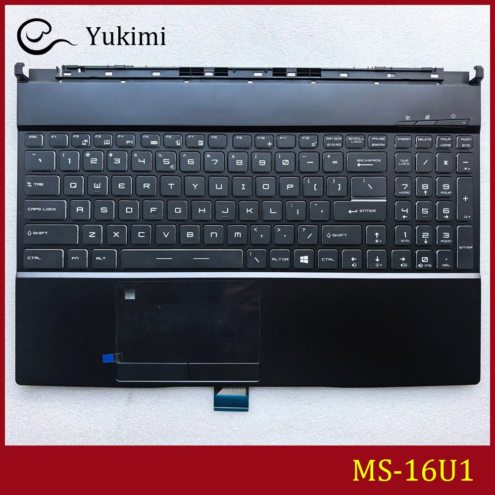 MS-16U1 MS-16U2 MS-16U6 FOR MSI GE65 C Shell Upper Palmrest RGB Backlit Keyboard