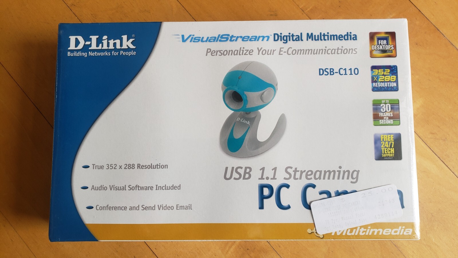 D-Link VisualStream DSB-C110 USB 1.1 Streaming PC Web Cam/PC Camera - NEW SEALED