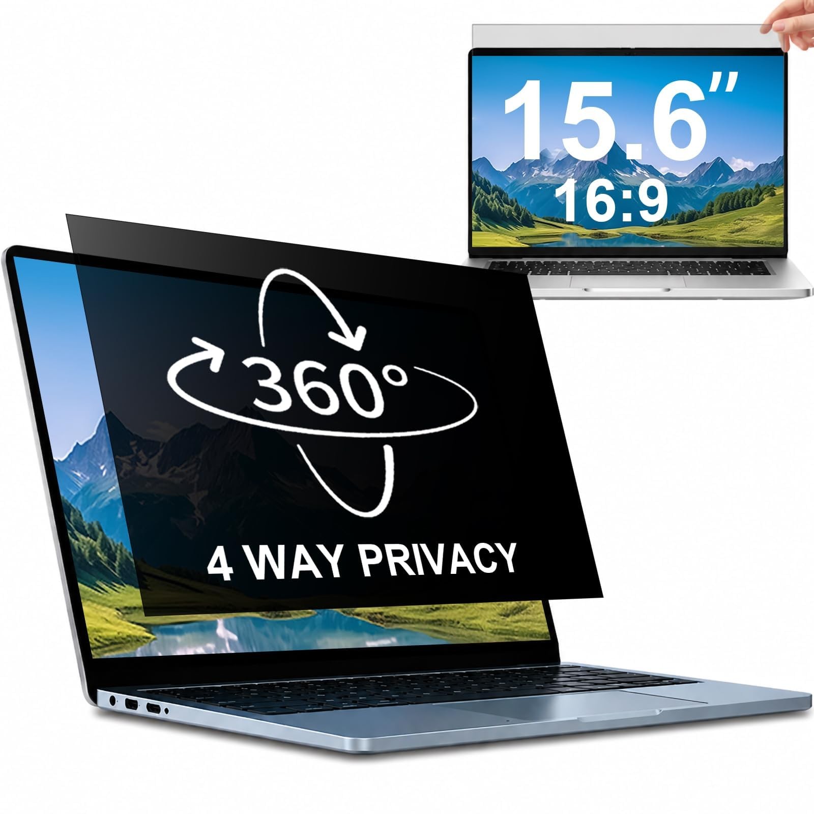 STARY 360° Laptop Privacy Screen Protector 15.6 inch 16:9 Ratio (1920×1080)
