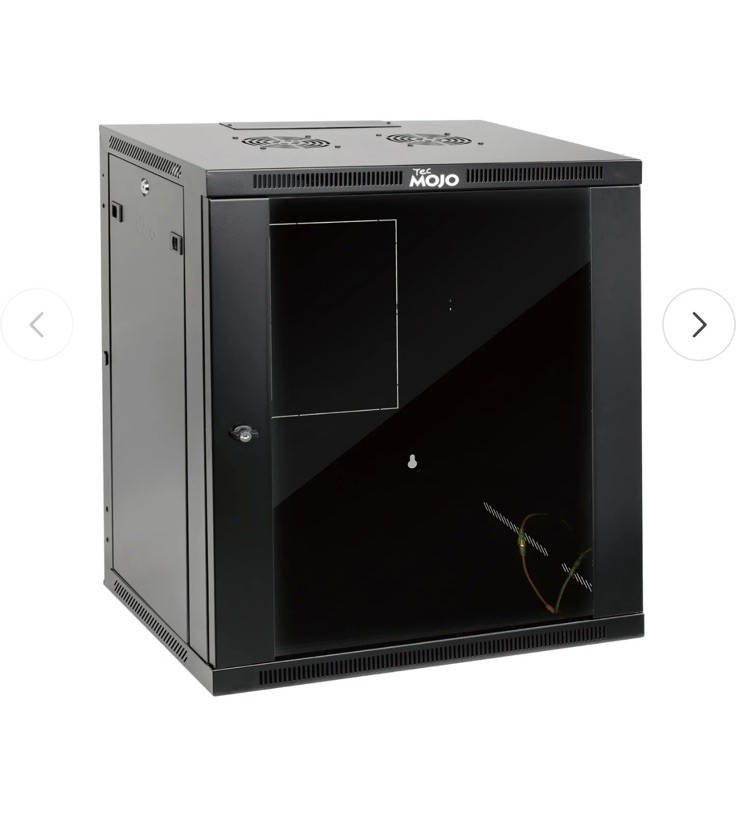 Tecmojo 15U Wall Mount Rack,15U Rack 17.7 Inch Depth,Hold Up to 176 Lbs,Enclo...