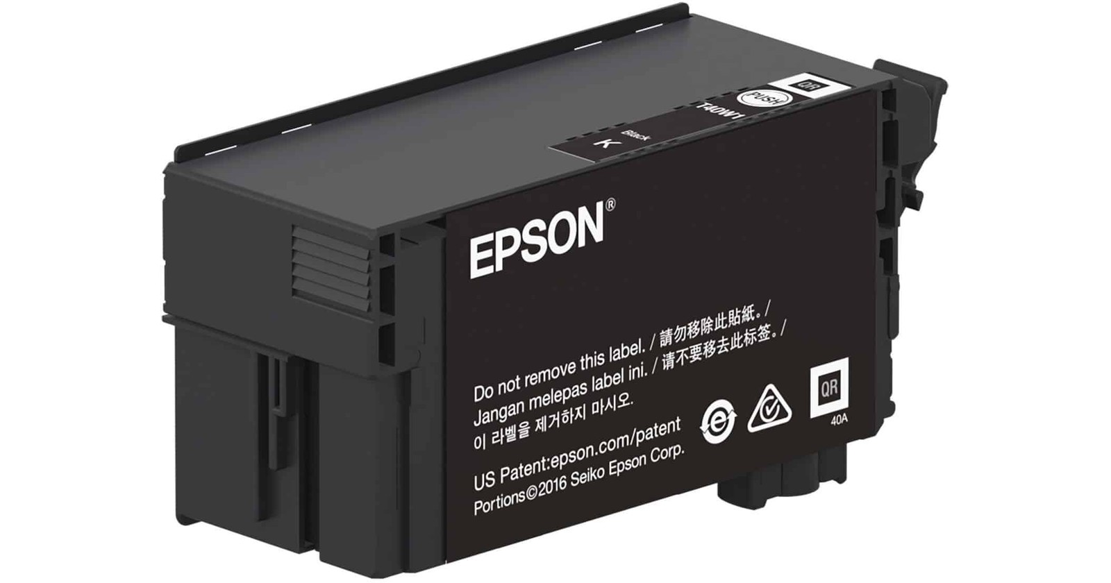 Epson T40W UltraChrome XD2 High-Capacity 80 mL Black Ink Cartridge [T40W120]