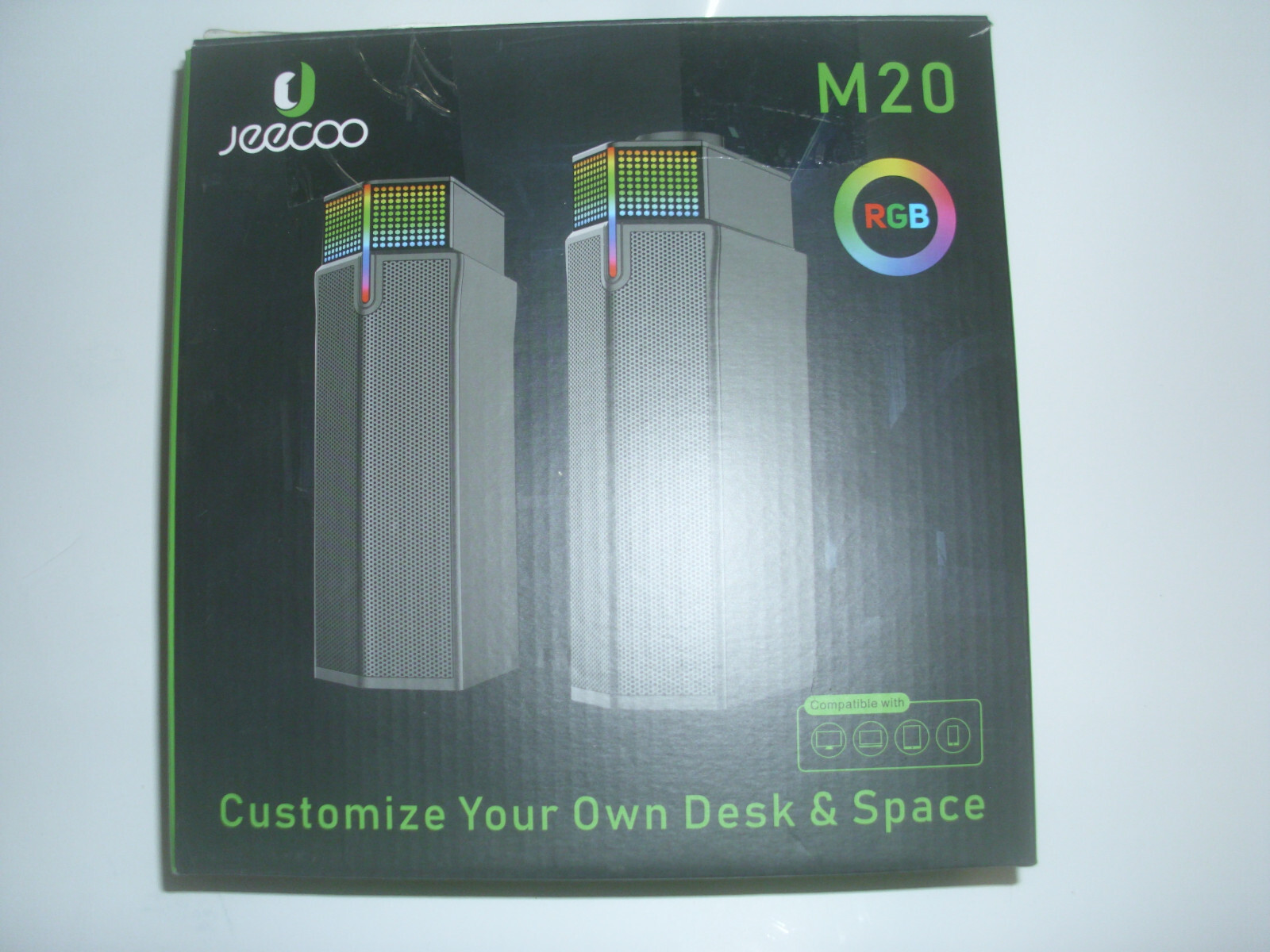 Jeecoo M20 Bluetooth Computer Speakers for PC Desktop Monitor, Gaming PC PS5 BT