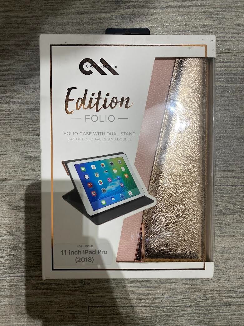Case-Mate Edition Folio Dual Stand for 11" iPad Pro 2018 – Pink/Rose Gold NWB