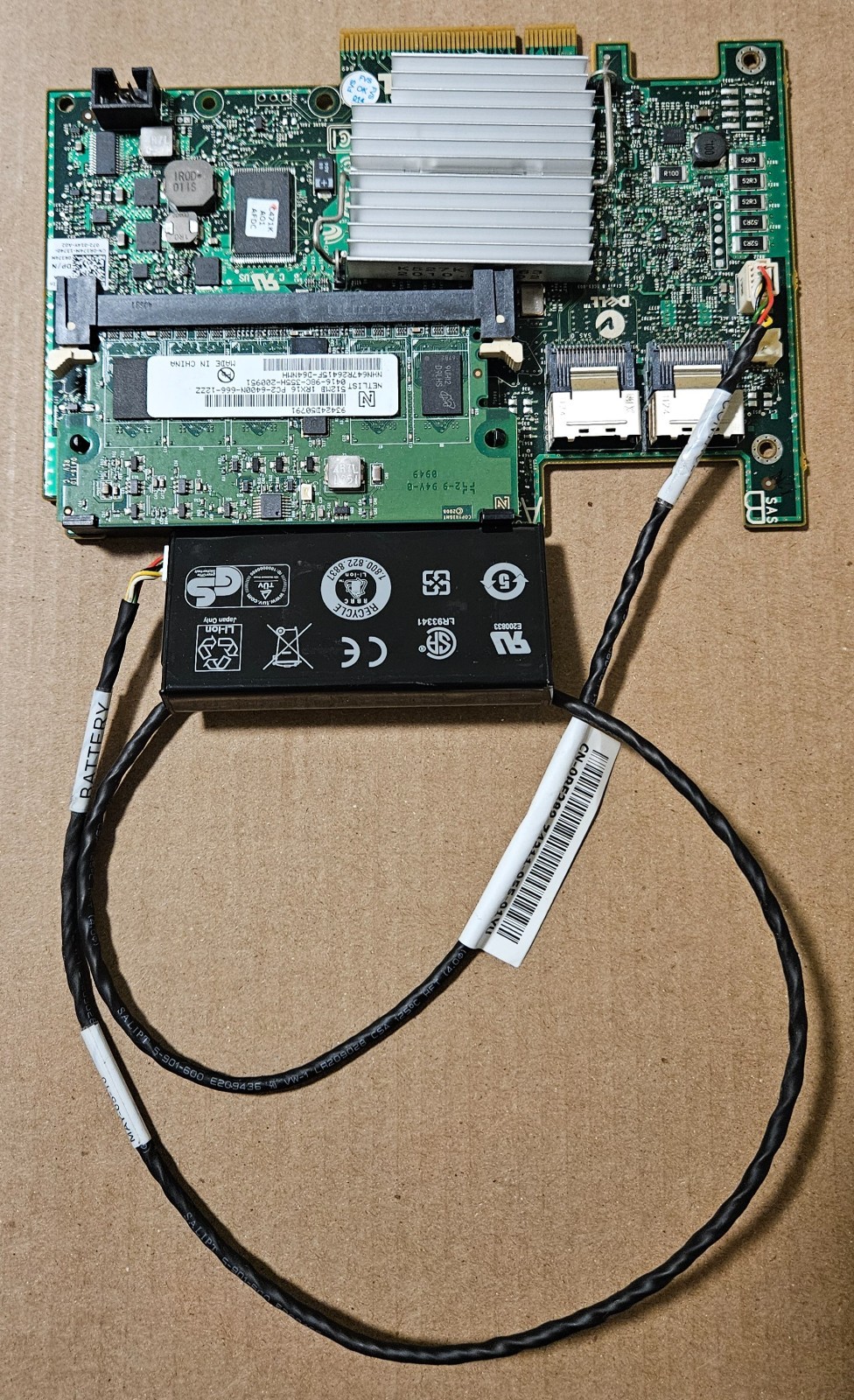 0R374M DELL PowerEdge PERC H700 SAS RAID CONTROLLER w/ 512MB Cache Plus Battery