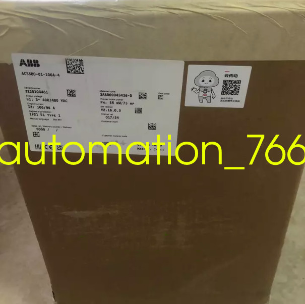 New 1 PCS ABB Frequency Converter Acs580-01-106A-4  Via DHL or FedEx