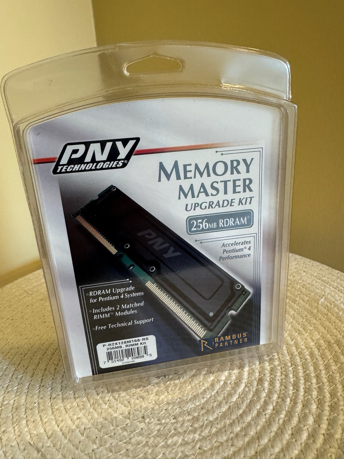 PNY Samsung 128MB PC800 RDRAM RIMM Memory Module MR18R0824AN1 Untested
