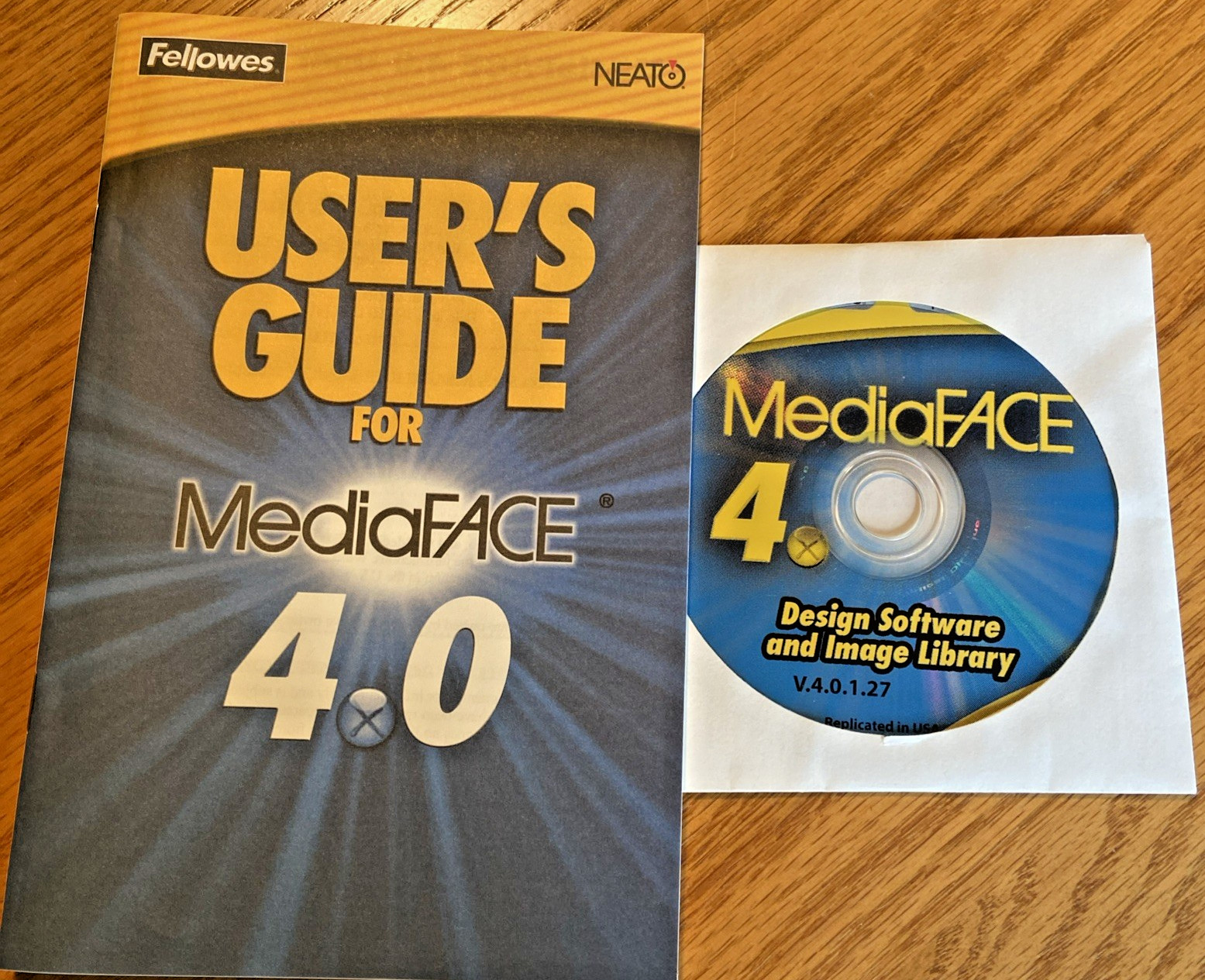 Fellowes MediaFACE 4 NEATO Image Library Software + User's Guide
