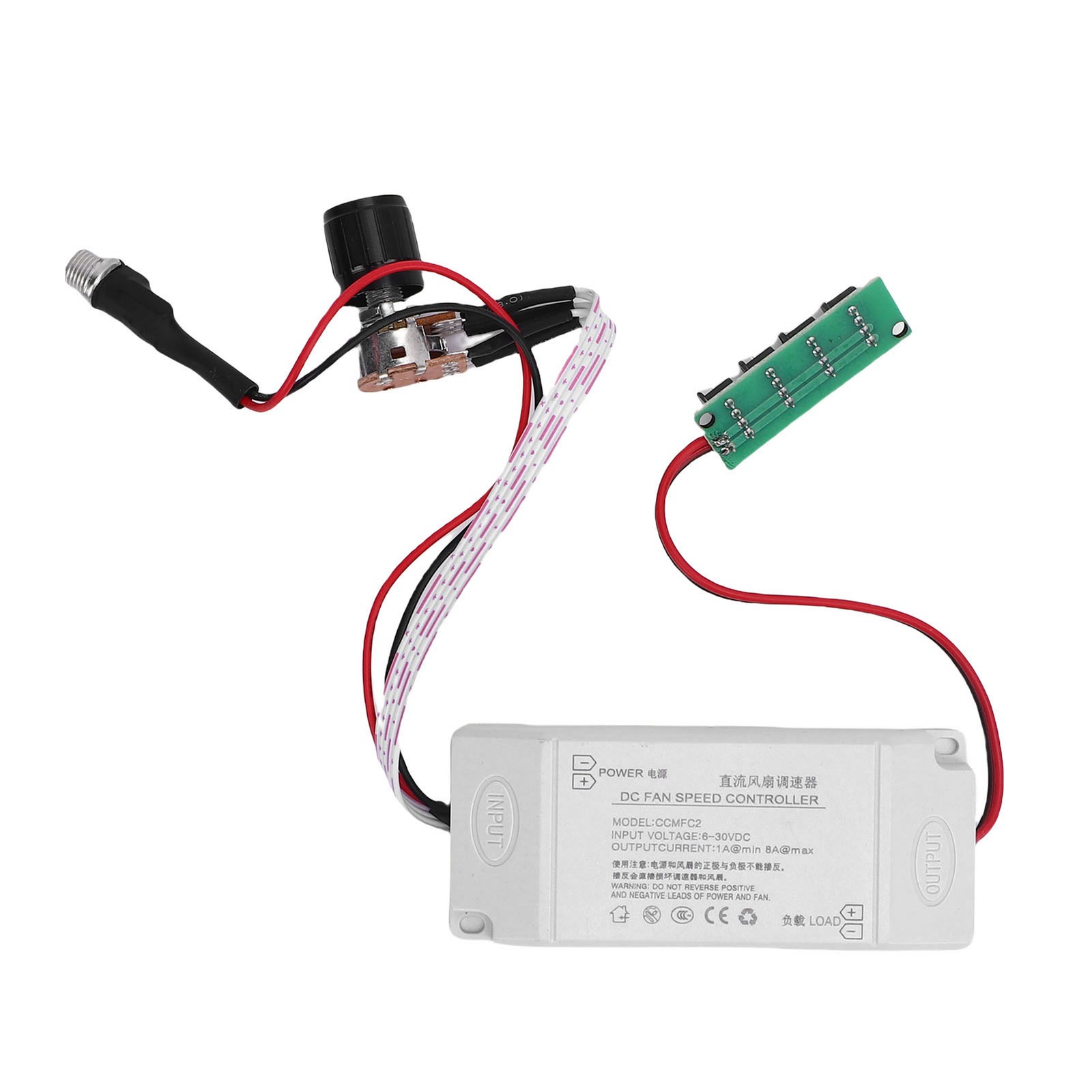 Fan Speed Controller 2 3 4 Wire 4 Pin Interface Manual Fan Water Pump Speed WSBK