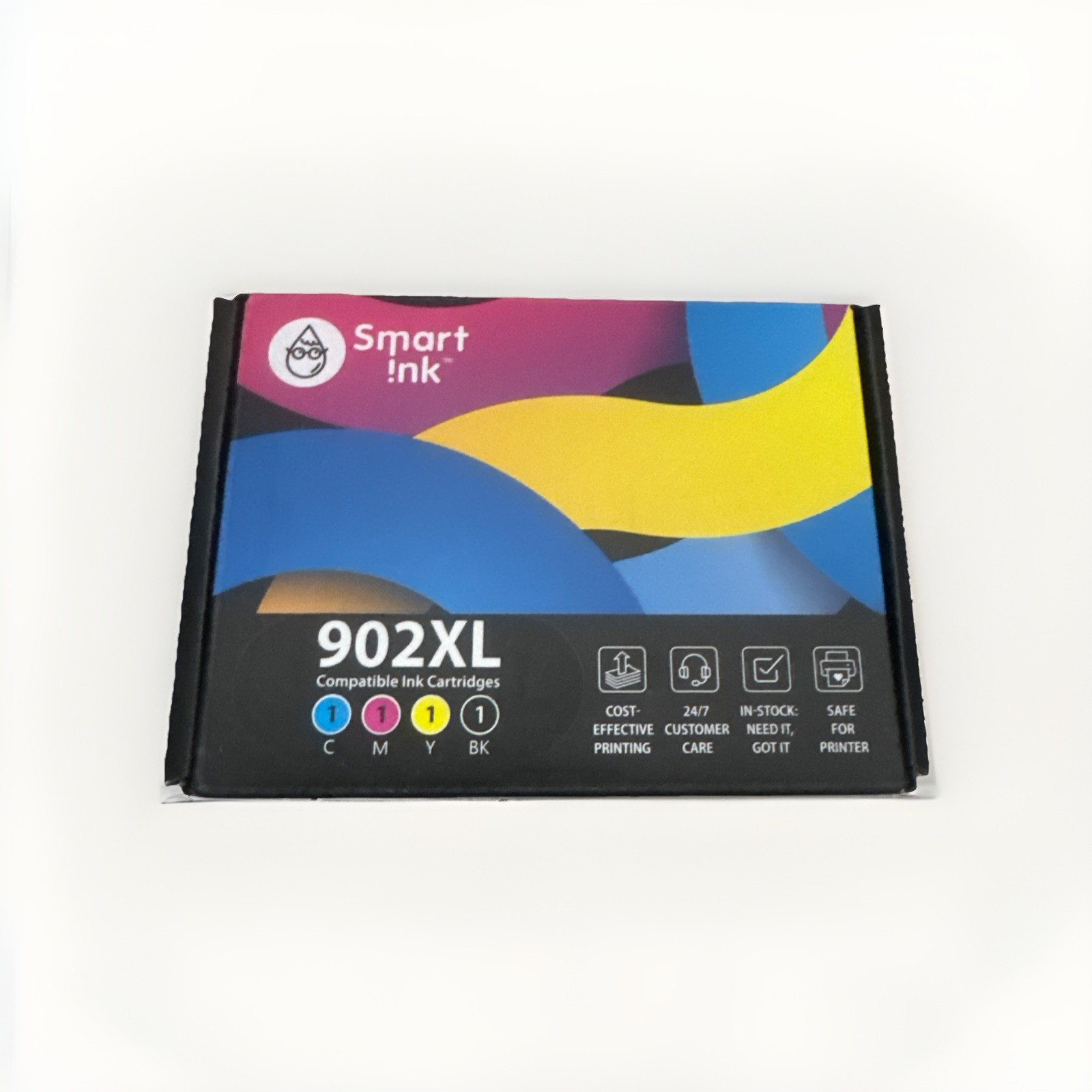Smart Ink Compatible HP 902XL Ink Cartridges 4-Pack CMYK OfficeJet Pro 6968 6978