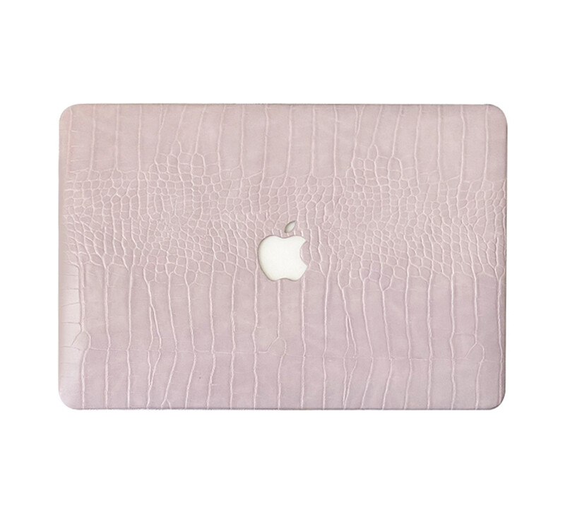 Pink Crocodile PU Leather Shell Case Cover For MacBook Air Pro 13inch 14 15 16
