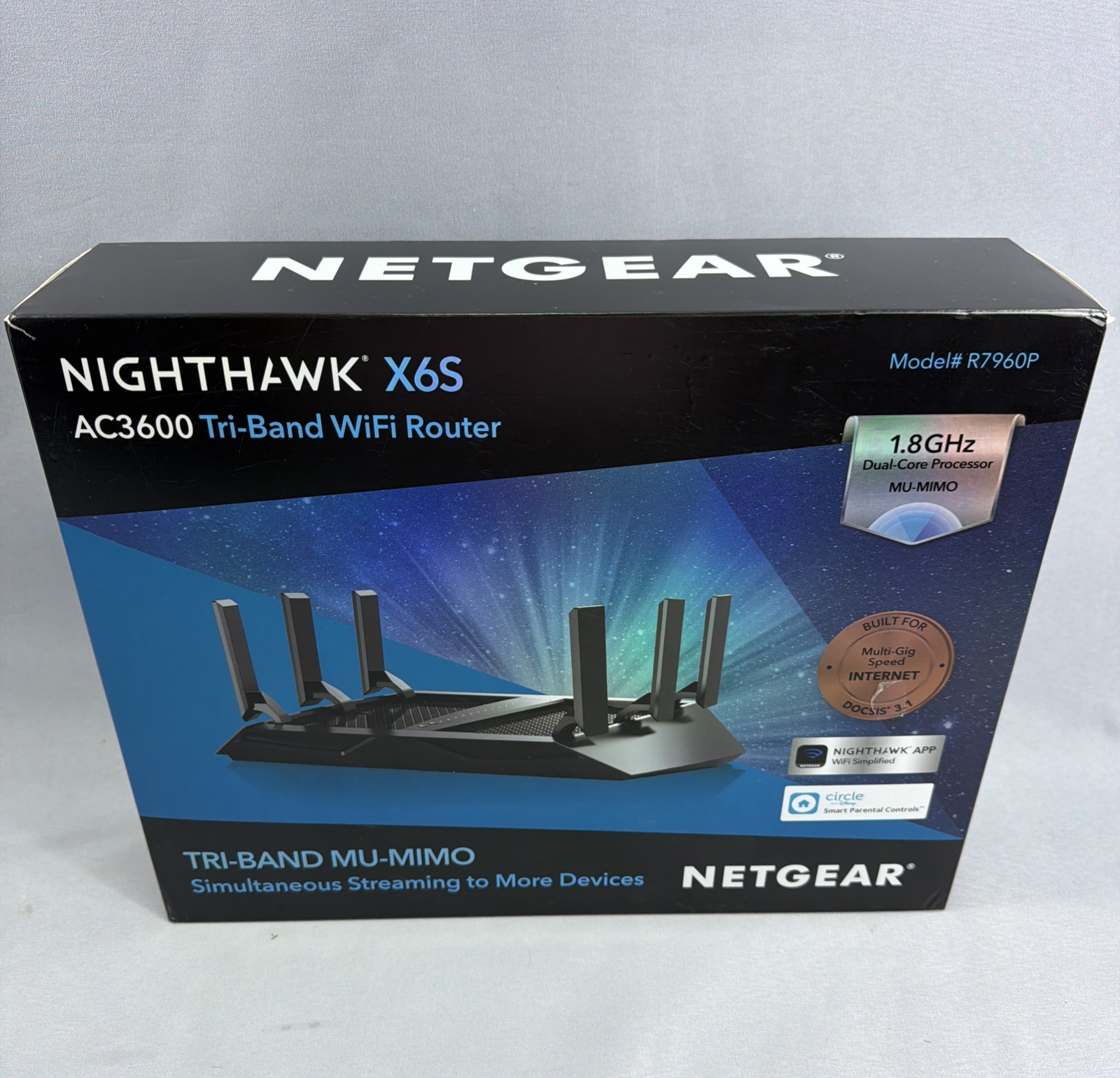 NETGEAR R7960P-100NAS Nighthawk X6 AC3000 Dual Band Smart WiFi Router