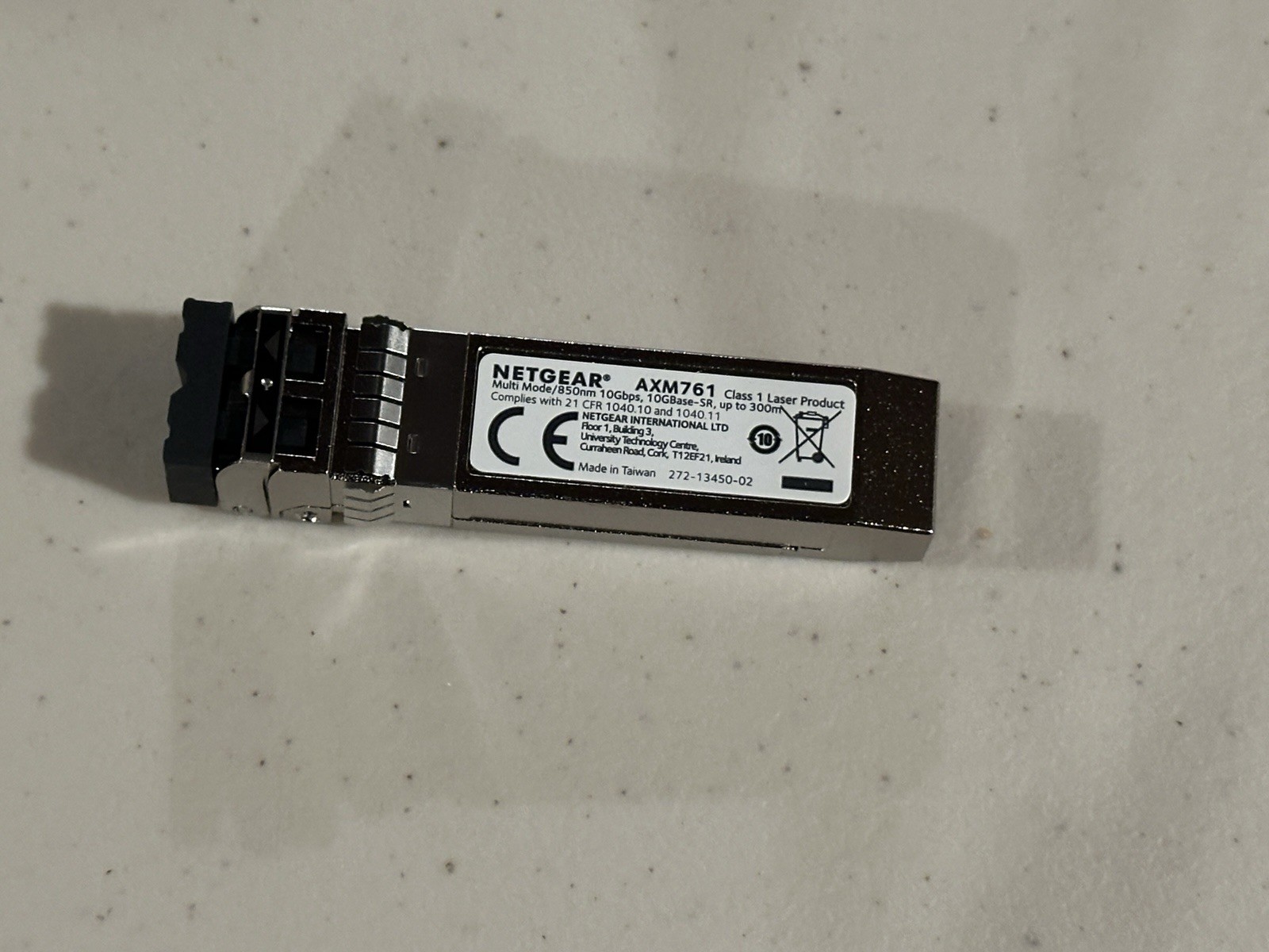 NETGEAR ProSAFE AXM761 10Gbps SFP+ LC Optical Module Transceiver 
