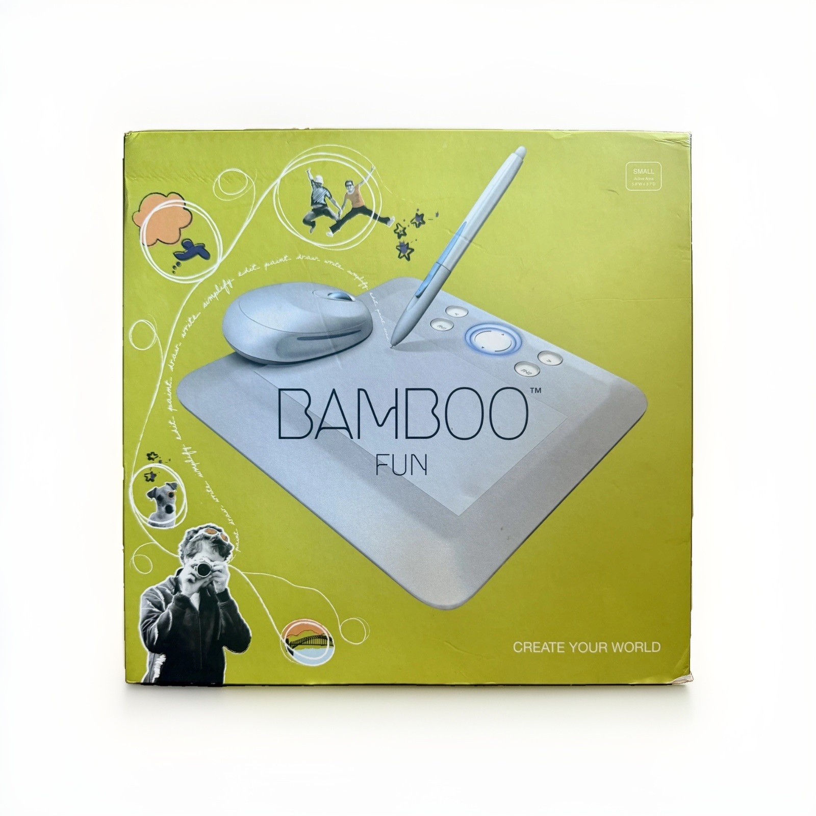 Wacom Bamboo Fun CTE-450S USB Drawing Tablet Pen Mouse Original Box