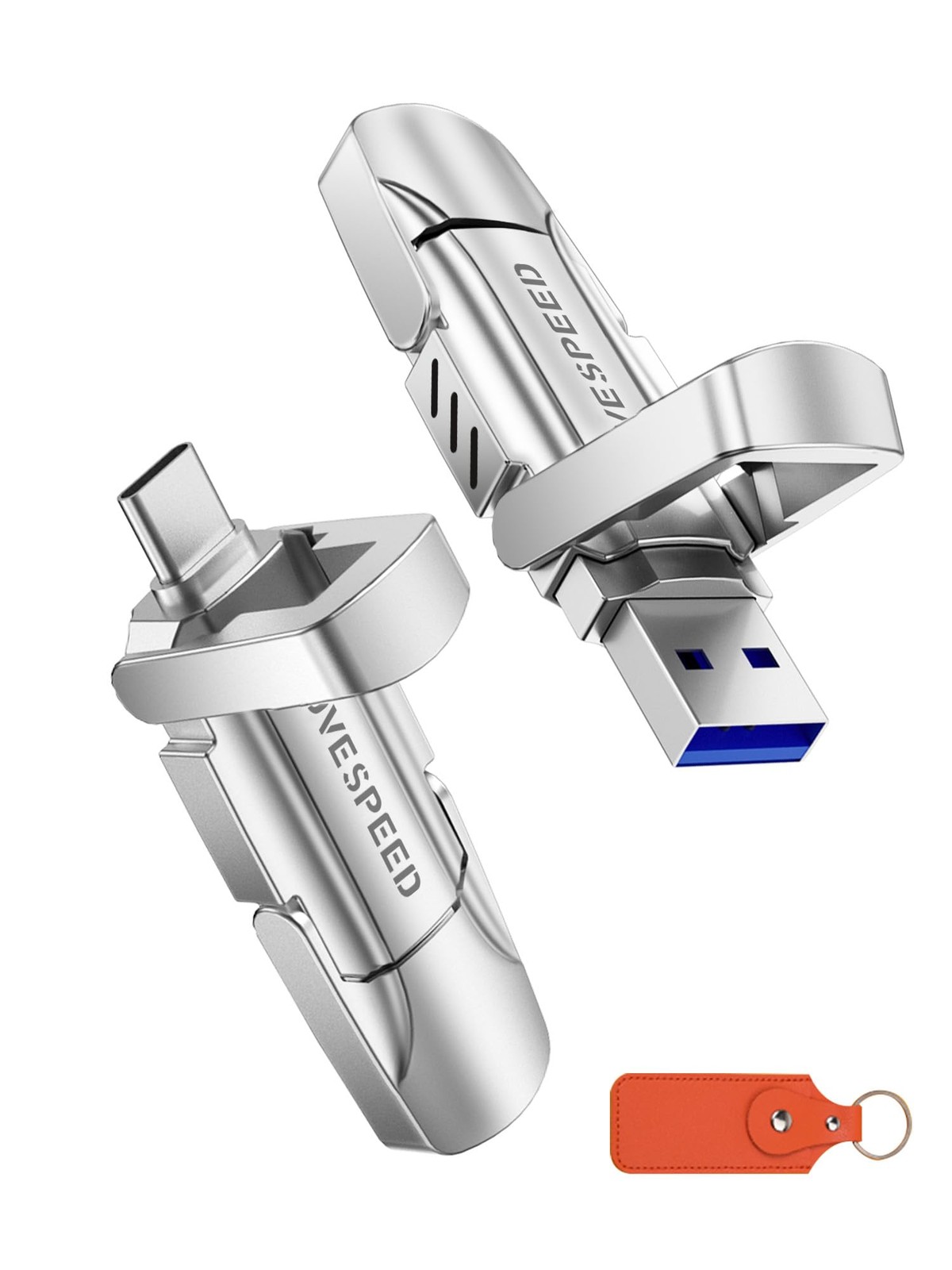 512GB Solid State Flash Drive,520MB/s High Speed Type C USB Drive,USB 3.2 Thu...