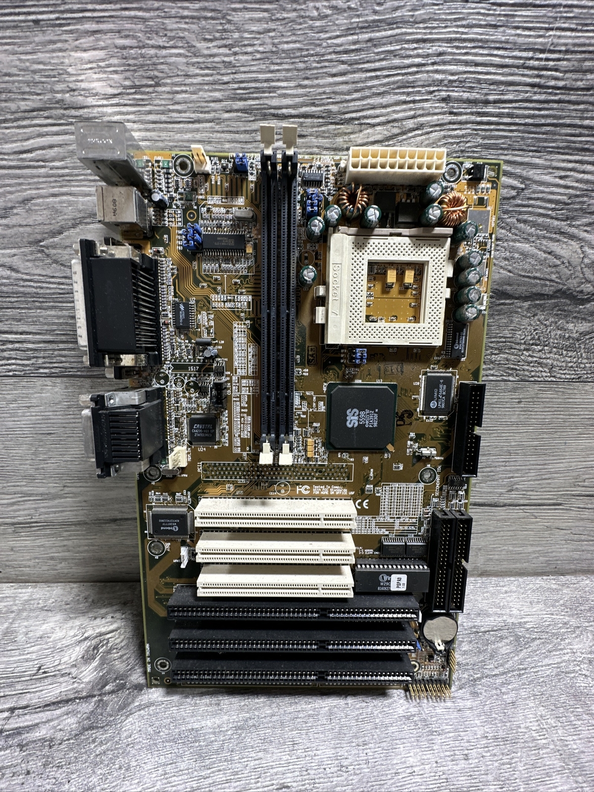 Vintage FIC SPAX Socket 7 Motherboard fully tested see pictures 5183-7303 B13