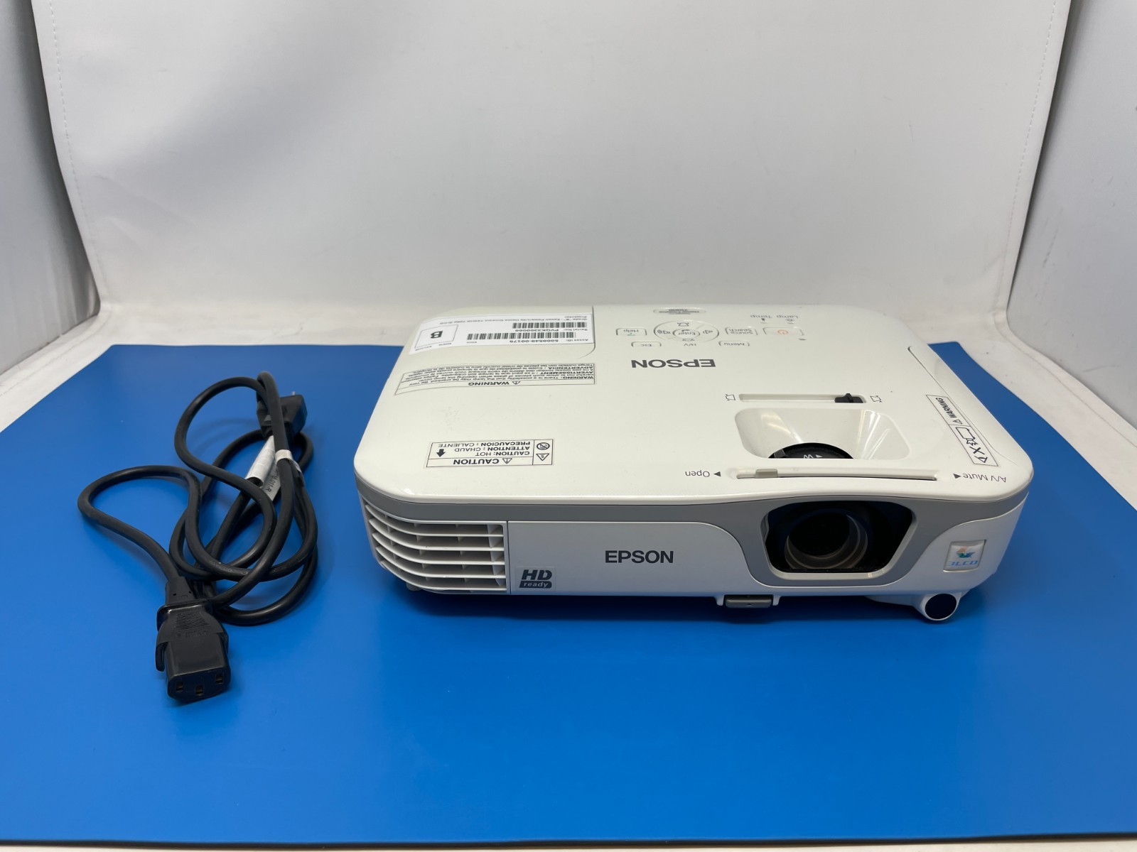 Epson PowerLite Home Cinema 710HD Projector | 3LCD WXGA 2800 Under 700 hours