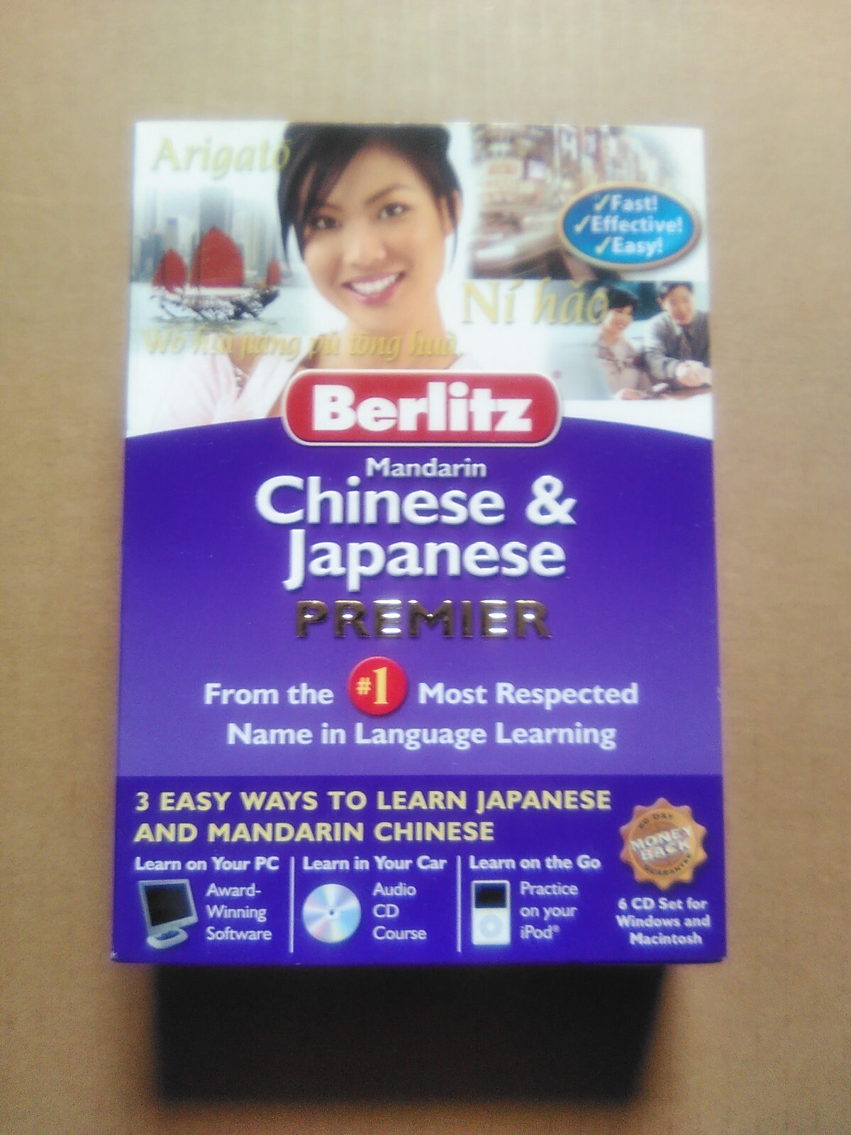 Berlitz Mandarin CHINESE & JAPANESE Premier Software for Mac/Windows, Audio CD’s