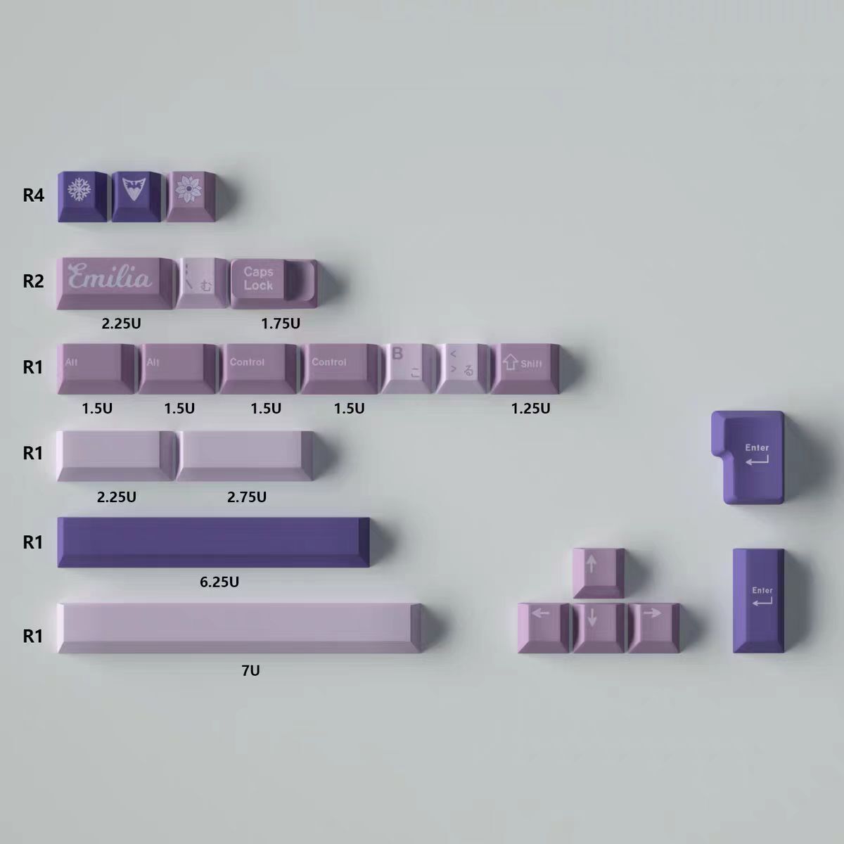 GMK Copy Frost Witch Style Keycap Cherry Profile PBT Set for Cherry MX