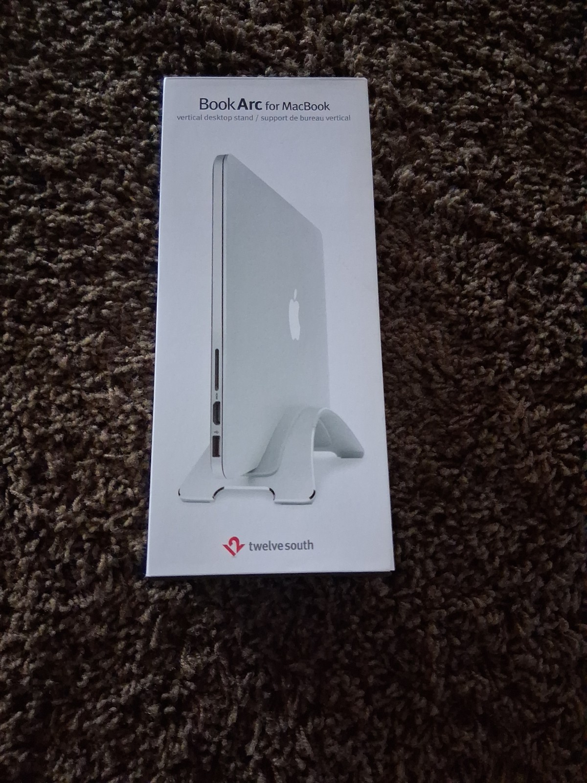 Twelve South Space-Saving Vertical Desktop BookArc Stand for MacBook Silver