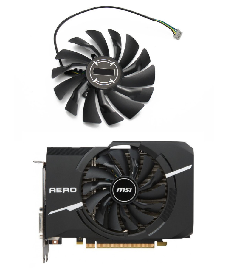 Cooler Fan For MSI GTX 1070 AERO ITX Graphics Card 12V 0.40A PLD10010S12HH 95mm