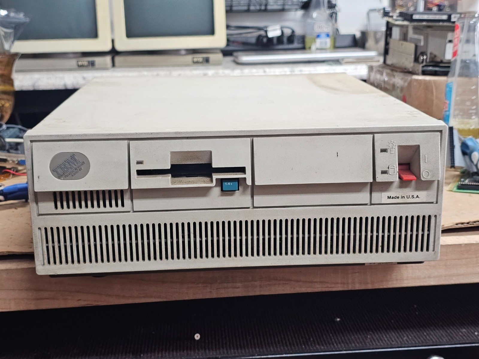 Vintage IBM Personal System PS/2 Model 50 8550 Powers/Posts Intel Expansion w287