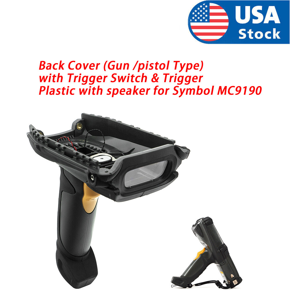 Back Cover, Gun Pistol Handle with Trigger Switch for Symbol MC9090 MC9190 