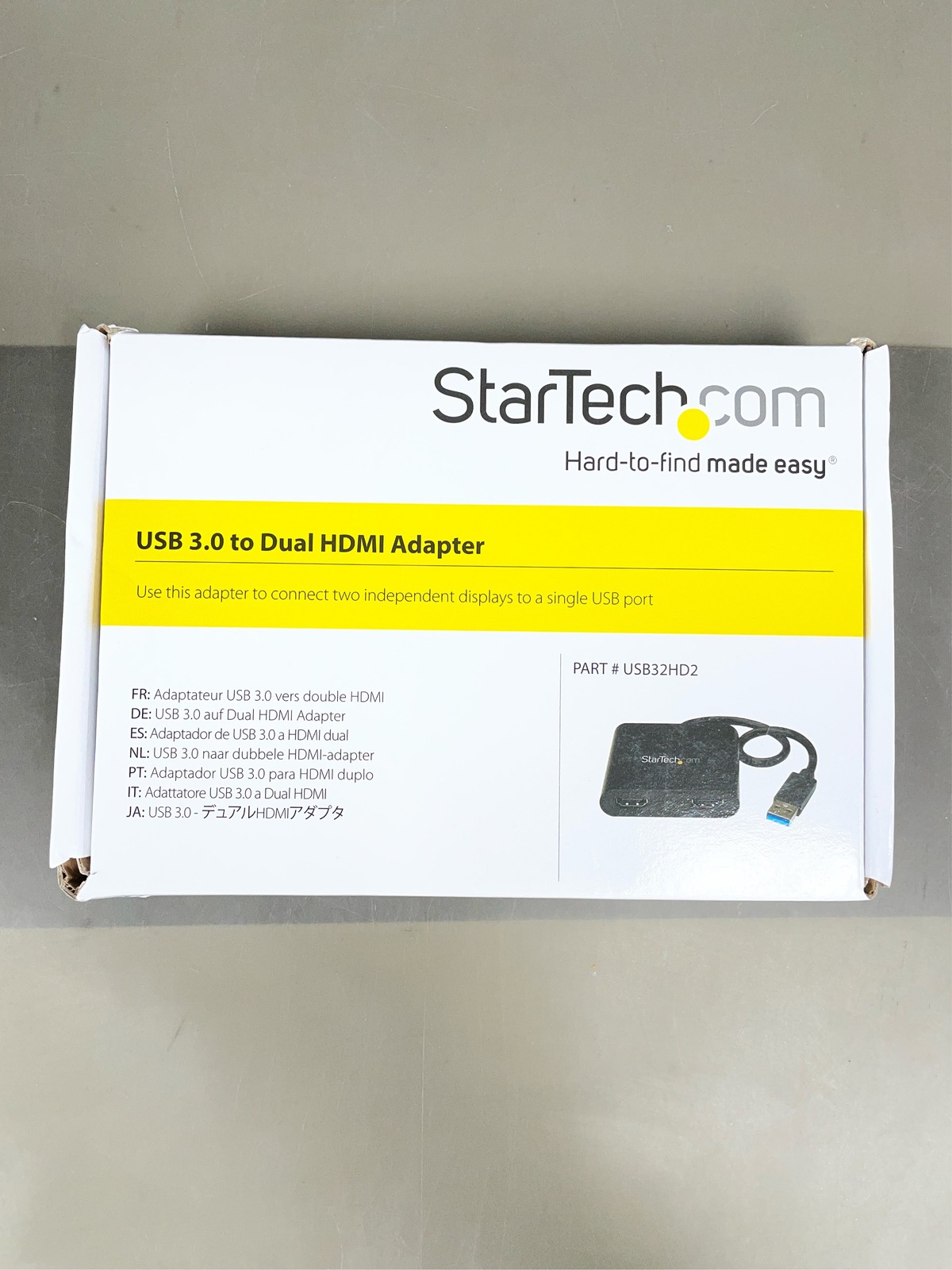 StarTech.com USB 3.0 to Dual HDMI Adapter - 1x 4K 30Hz & 1x 1080p - External V 1